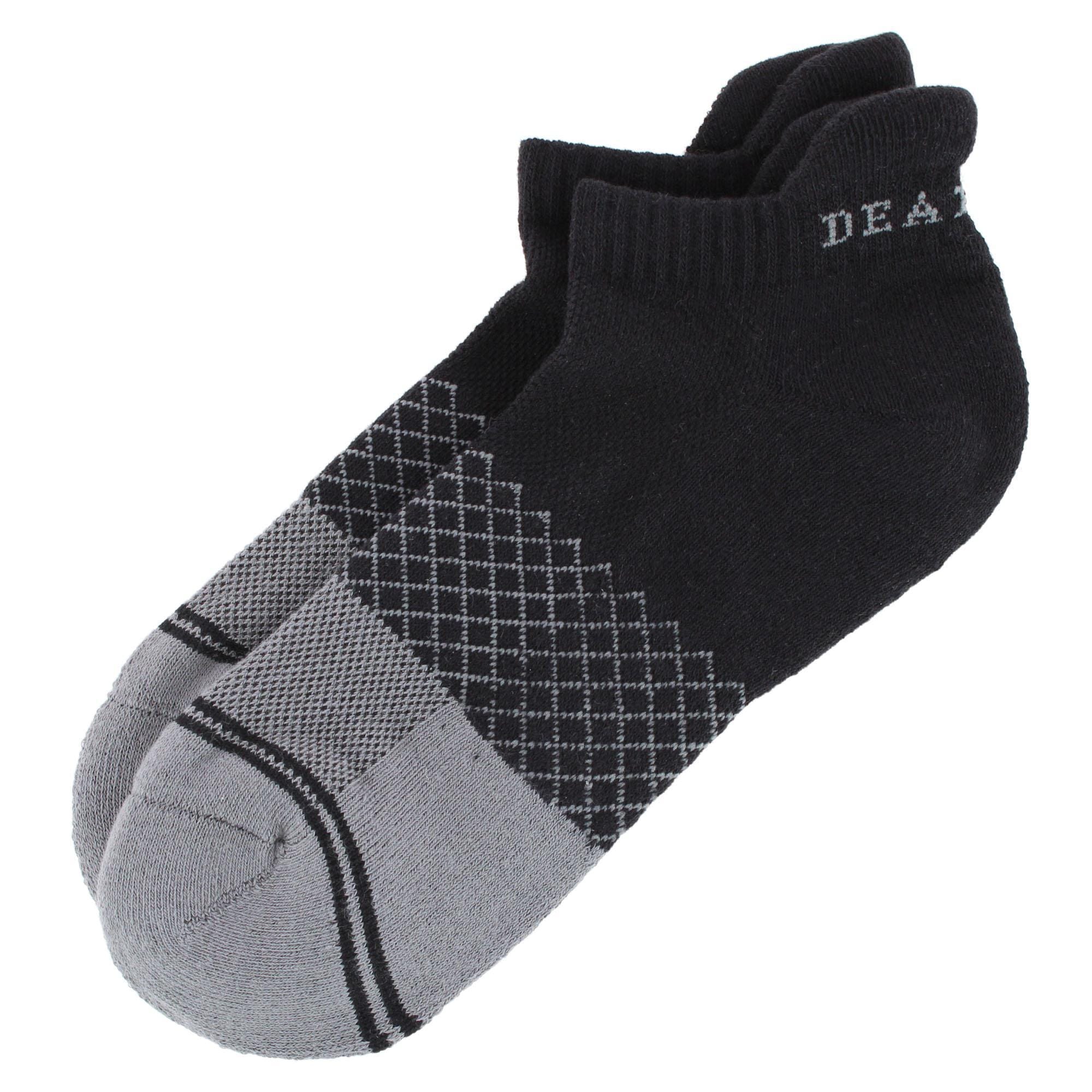 Dead Soxy Men's Cushioned Footbed Cozy Ankle Socks (1 Pair) - Black