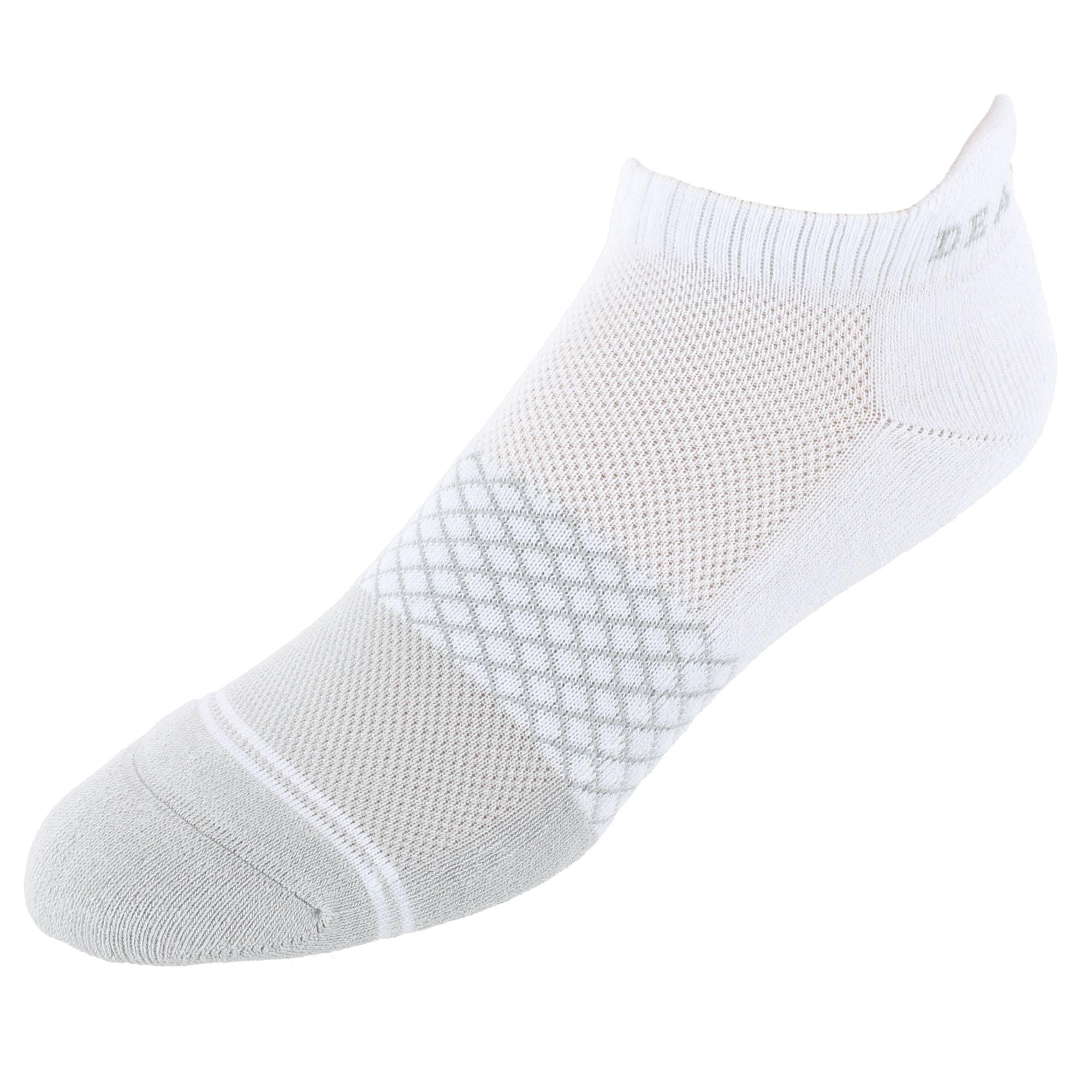Dead Soxy Men's Cushioned Footbed Cozy Ankle Socks (1 Pair) - White