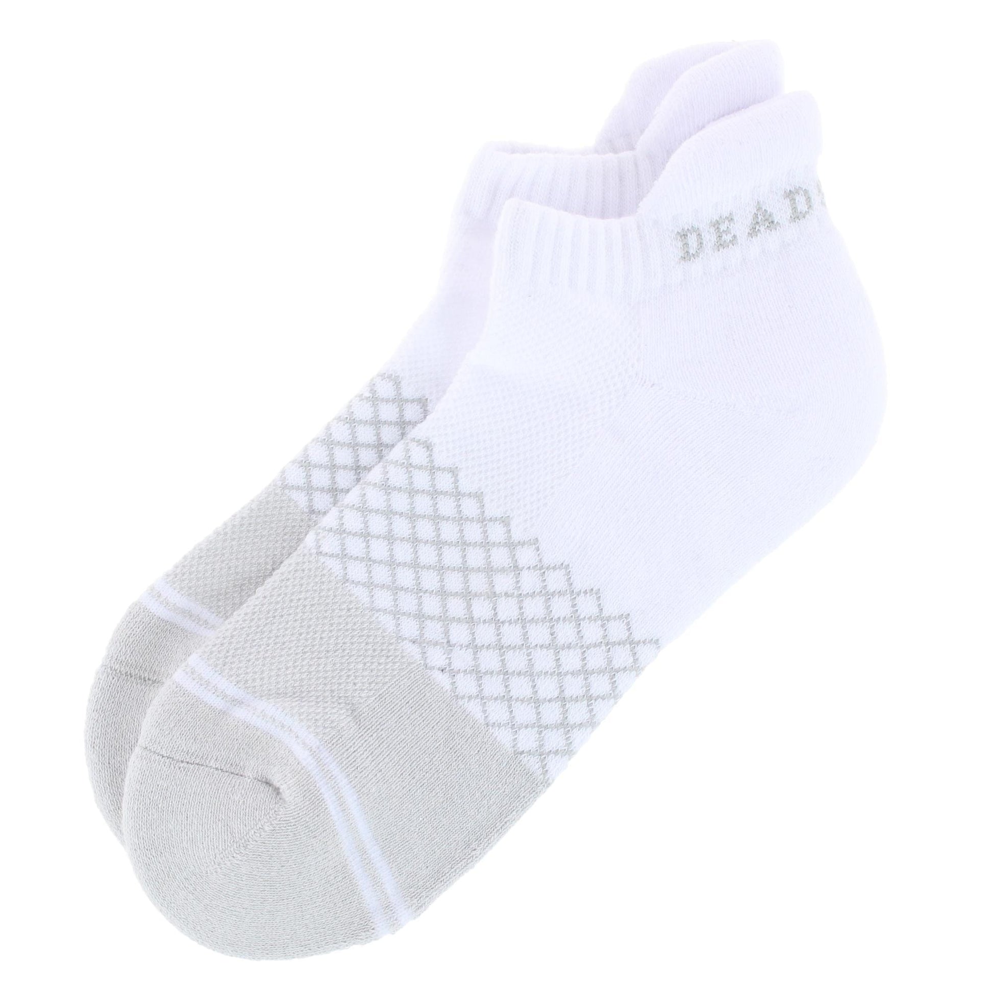 Dead Soxy Men's Cushioned Footbed Cozy Ankle Socks (1 Pair) - White