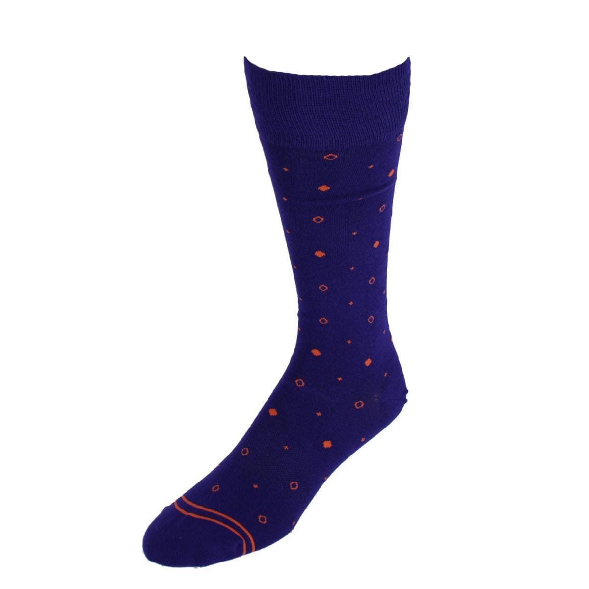 Dead Soxy Men's Distinctive Dot Mid-Calf Premium Novelty Dress Socks - Men's Distinctive Dot Mid-Calf Premium Novelty Dress Socks
