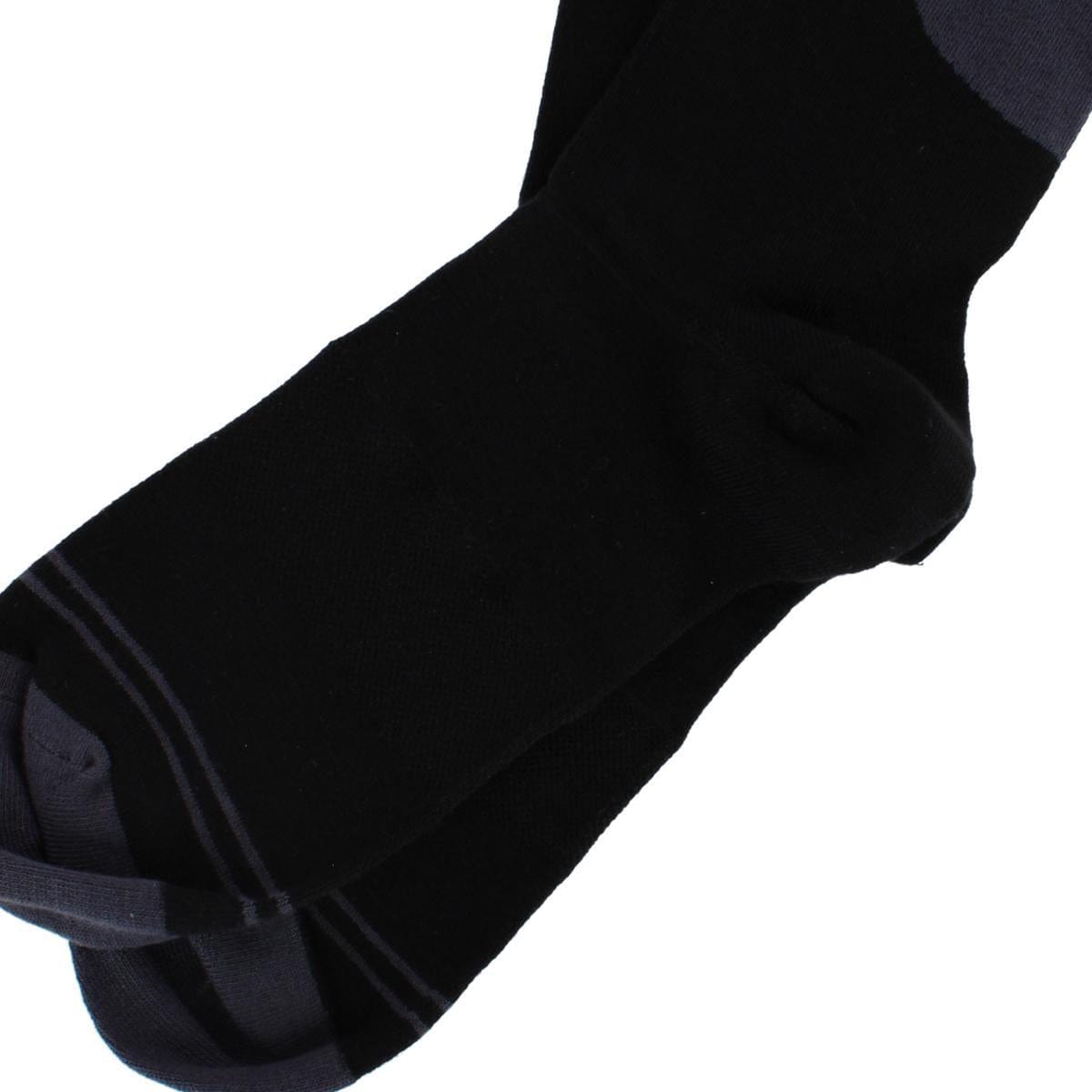 Dead Soxy Men's Circle Patch Mid-Calf Premium Novelty Dress Socks (1 Pair) - Black