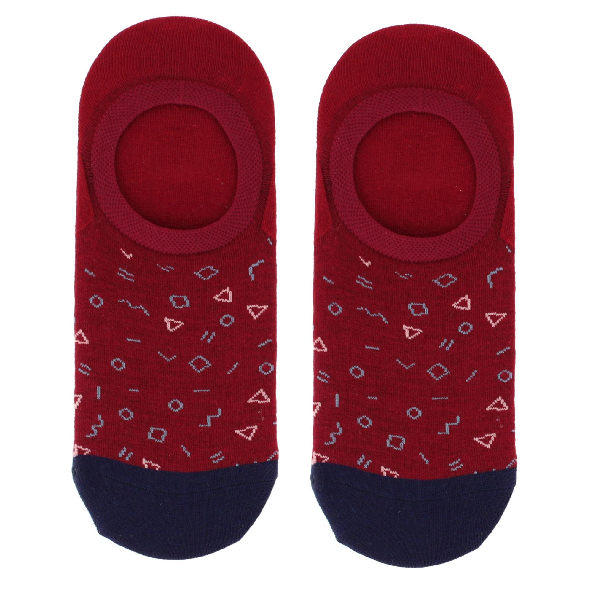 Dead Soxy Men's Distinct No-Show Premium Novelty Socks (1 Pair) - Red