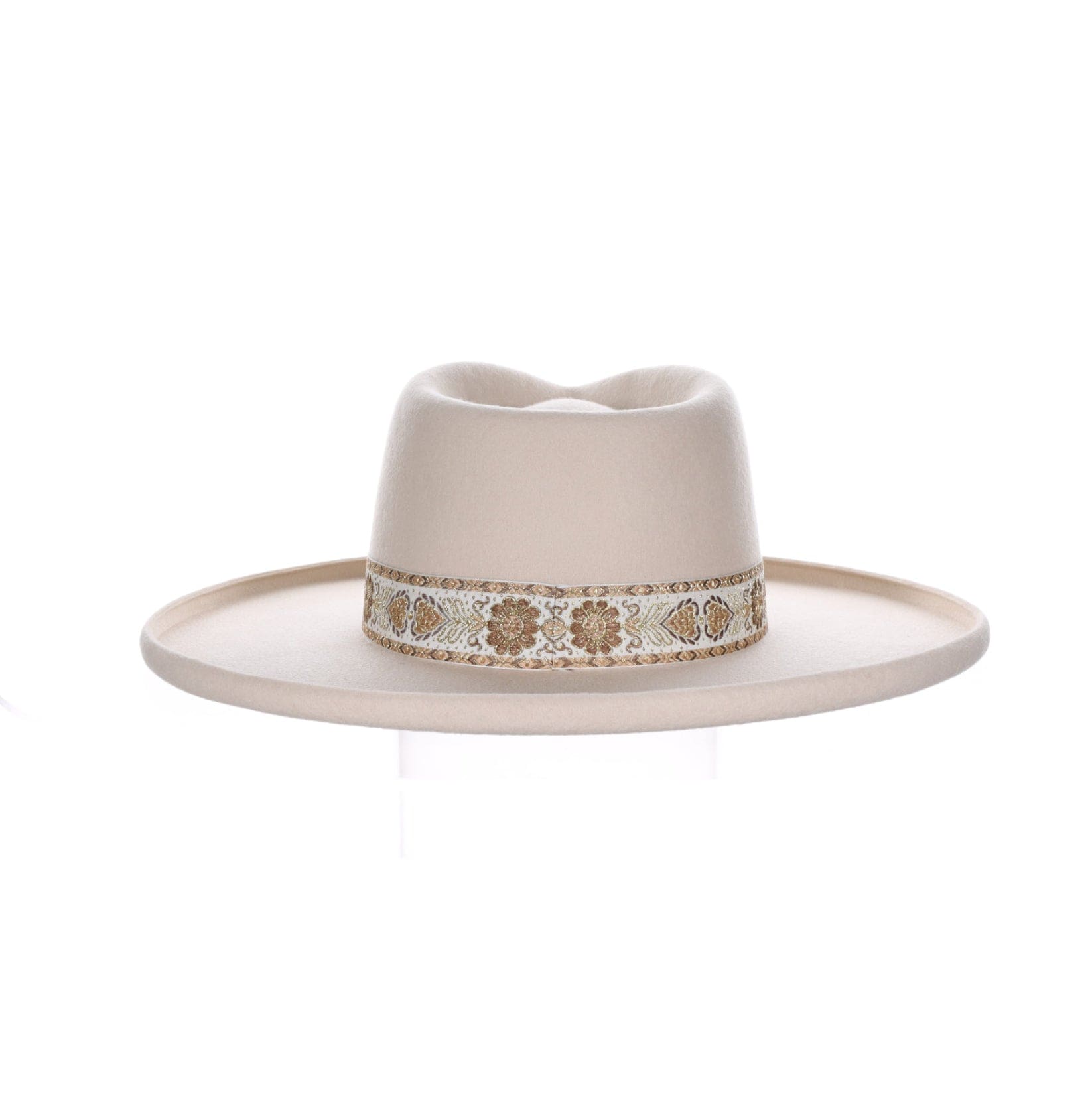 Biltmore Vintage Couture Women's Darlin Wool Felt Teardrop Fedora - Bone