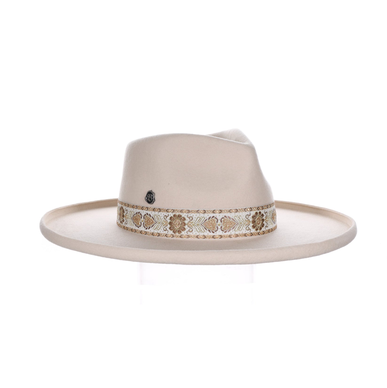 Biltmore Vintage Couture Women's Darlin Wool Felt Teardrop Fedora - Bone