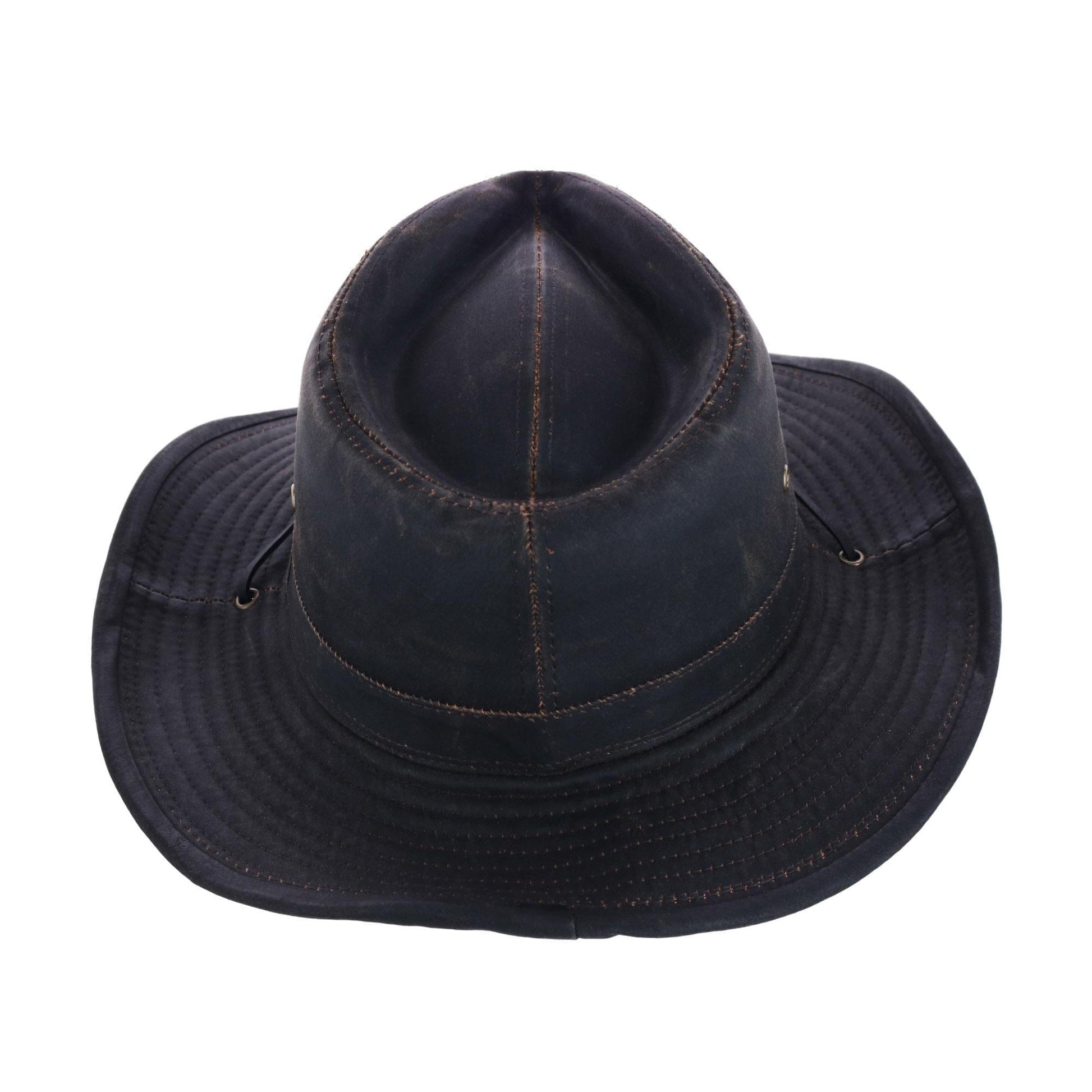 Dorfman Pacific Men's Boondocks Weathered Outback Hat - Brown