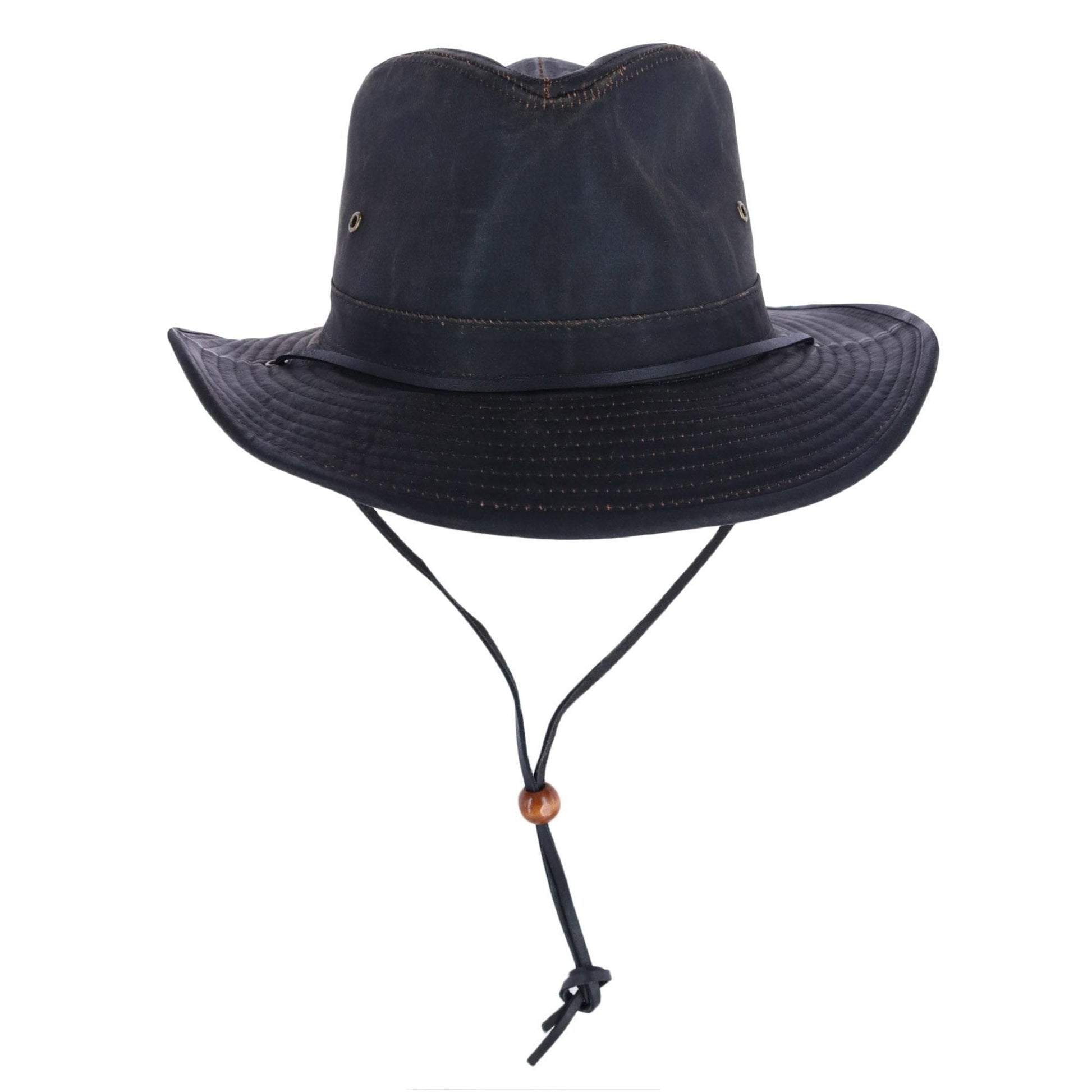 Dorfman Pacific Men's Boondocks Weathered Outback Hat - Brown