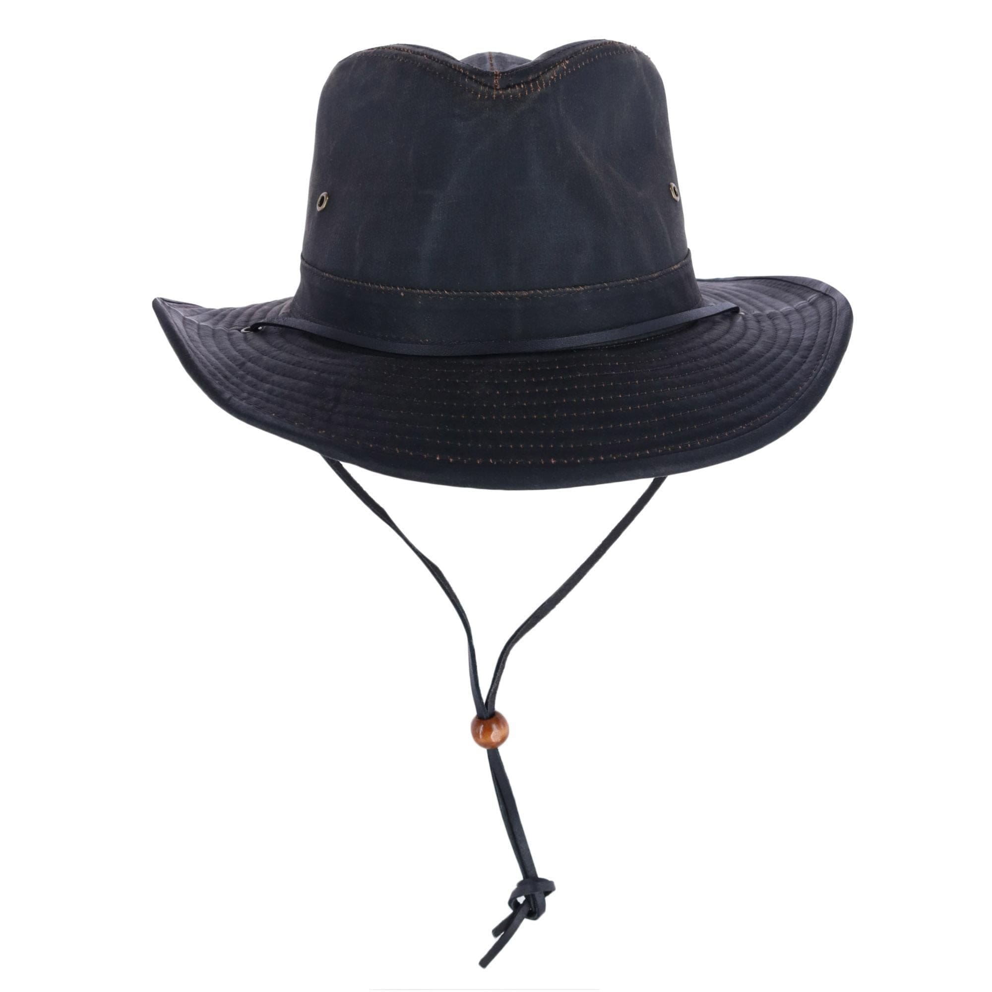 Dorfman Pacific Men's Boondocks Weathered Outback Hat - Brown