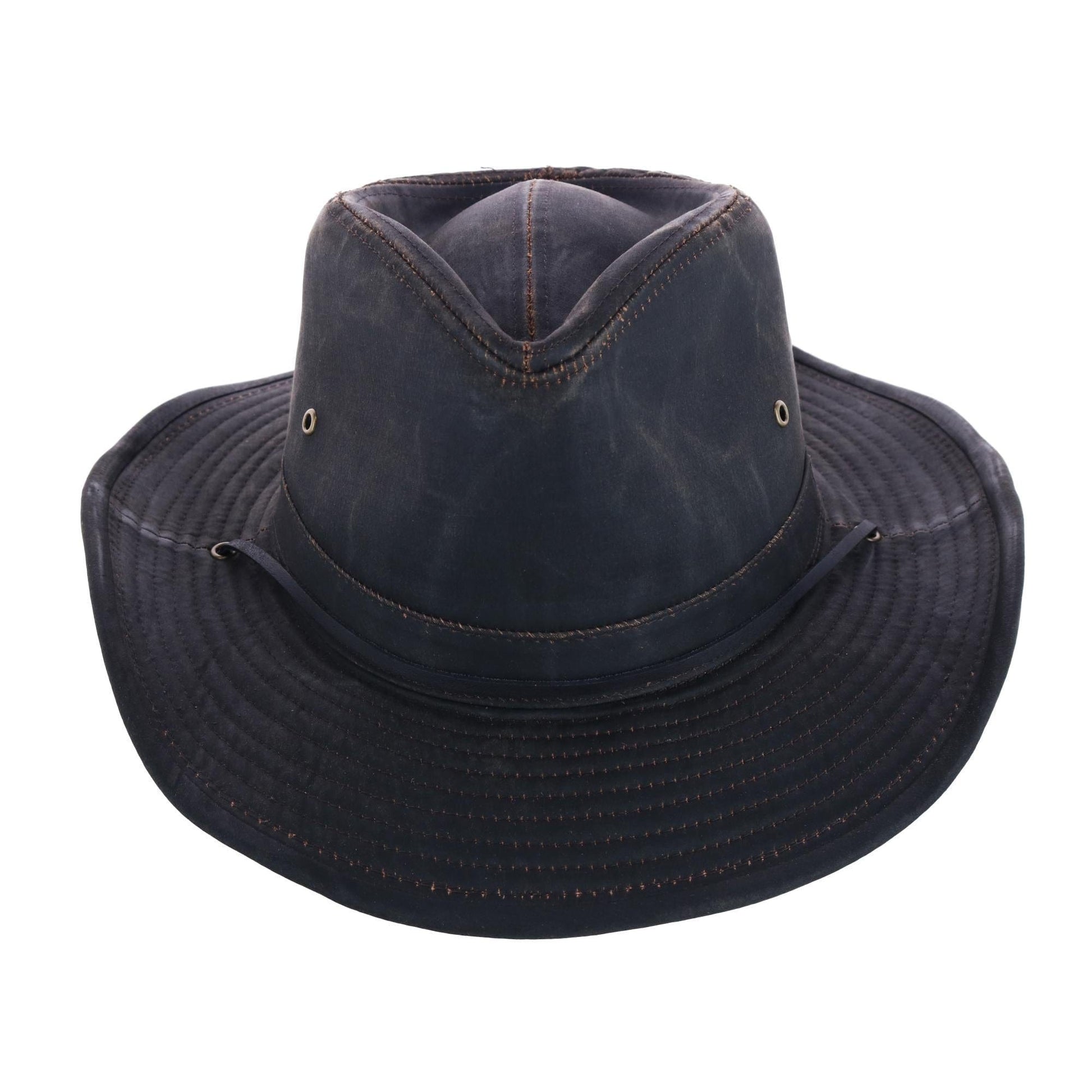 Dorfman Pacific Men's Boondocks Weathered Outback Hat - Men's Boondocks Weathered Outback Hat