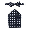 Men's Polka Dot Bow Tie and Pocket Square