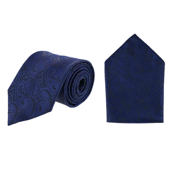 Men's Paisley Print Tie and Pocket Square