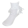 Girls' Ruffle Trim Lace Anklet Socks (3 Pair Pack)
