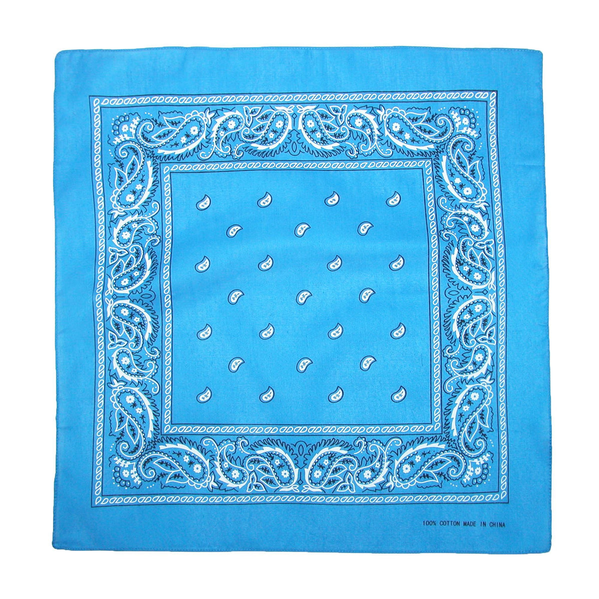 CTM® Individually Folded & Packaged Paisley Print Cotton Bandana - Individually Folded & Packaged Paisley Print Cotton Bandana