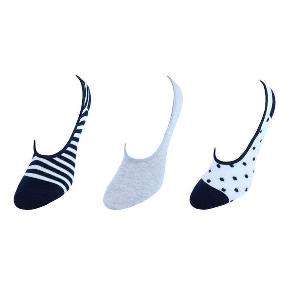 Women's Soft Nautical Pier Liner Socks (3 Pair Pack)