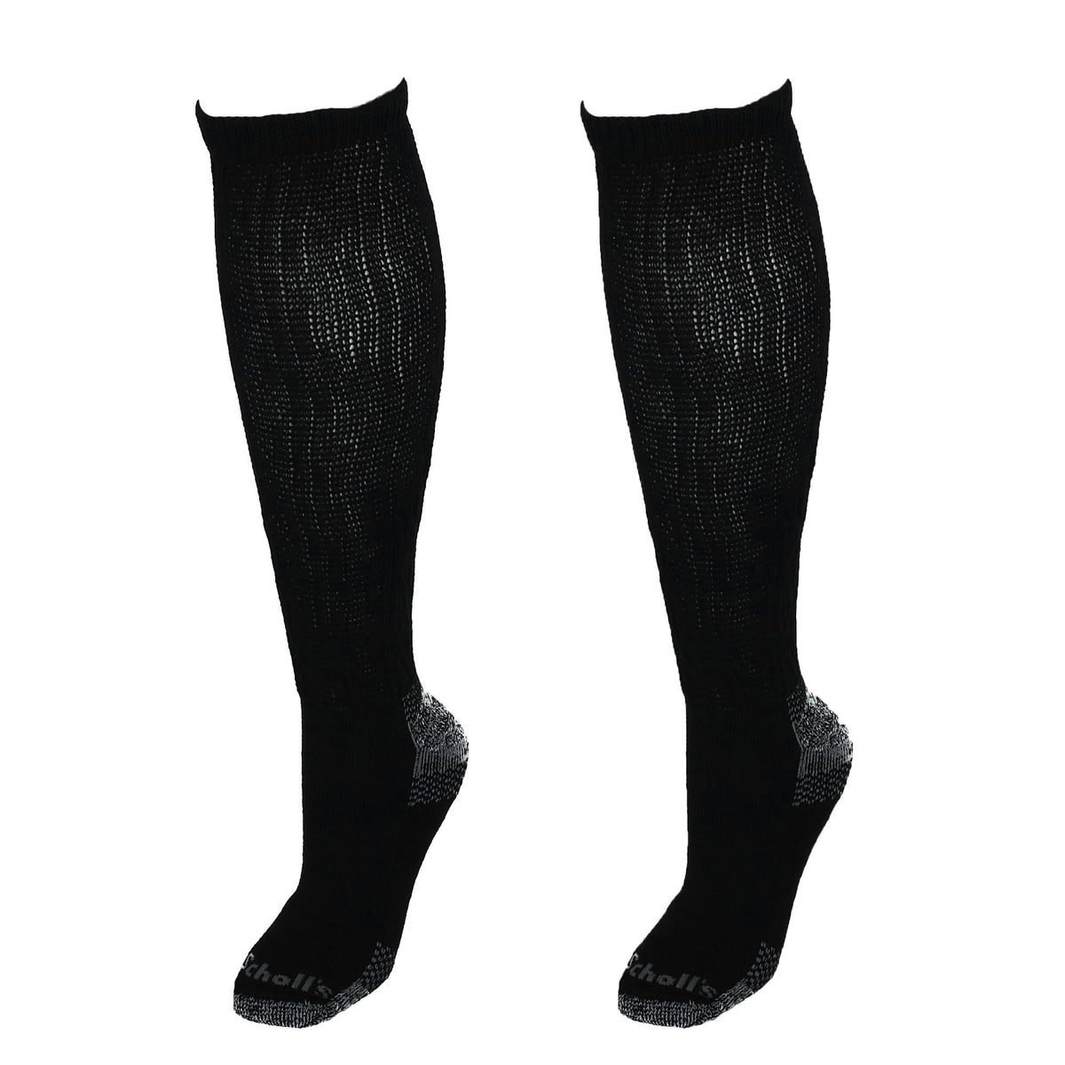 Dr Scholls Women's Blister Guard Advance Relief Knee Socks (Pack of 2) - Black