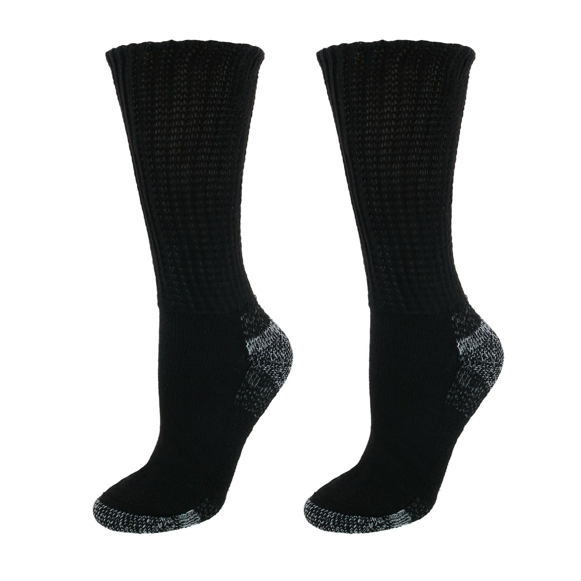 Dr Scholls Women's Blister Guard Advance Relief Crew Socks (Pack of 2) - Black