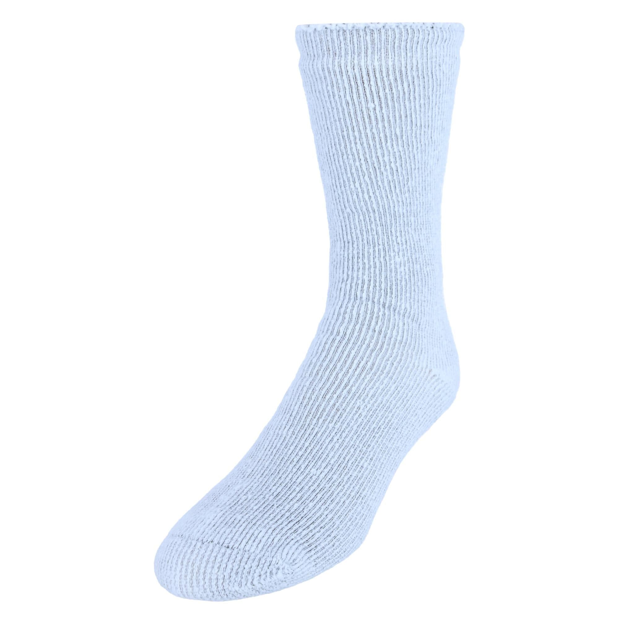 Dr. Scholl's Men's Ultimate Cozy Gripper Crew Slipper Socks (2 Pack) - Gray