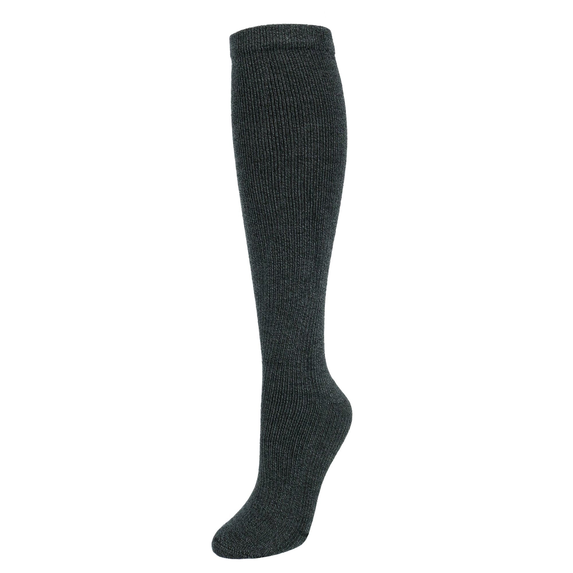 Dr Scholls Women's Plus Size Marled Knee High Compression Socks - Black