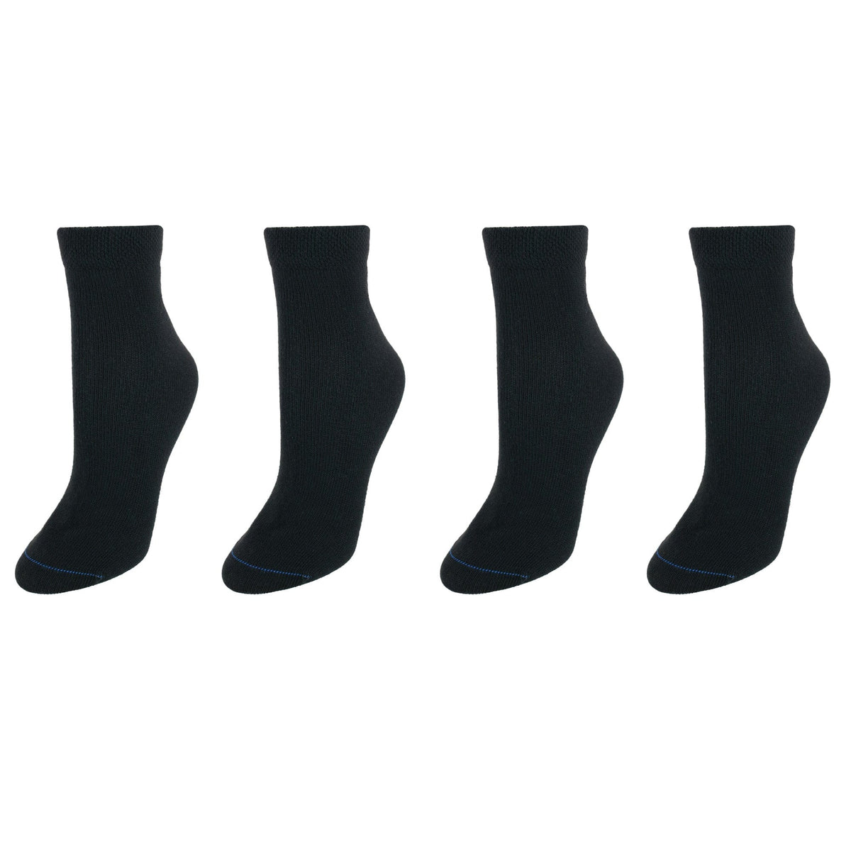 Dr. Scholl's Women's Low Cut Diabetes & Circulatory Socks (4 Pair Pack) - Black