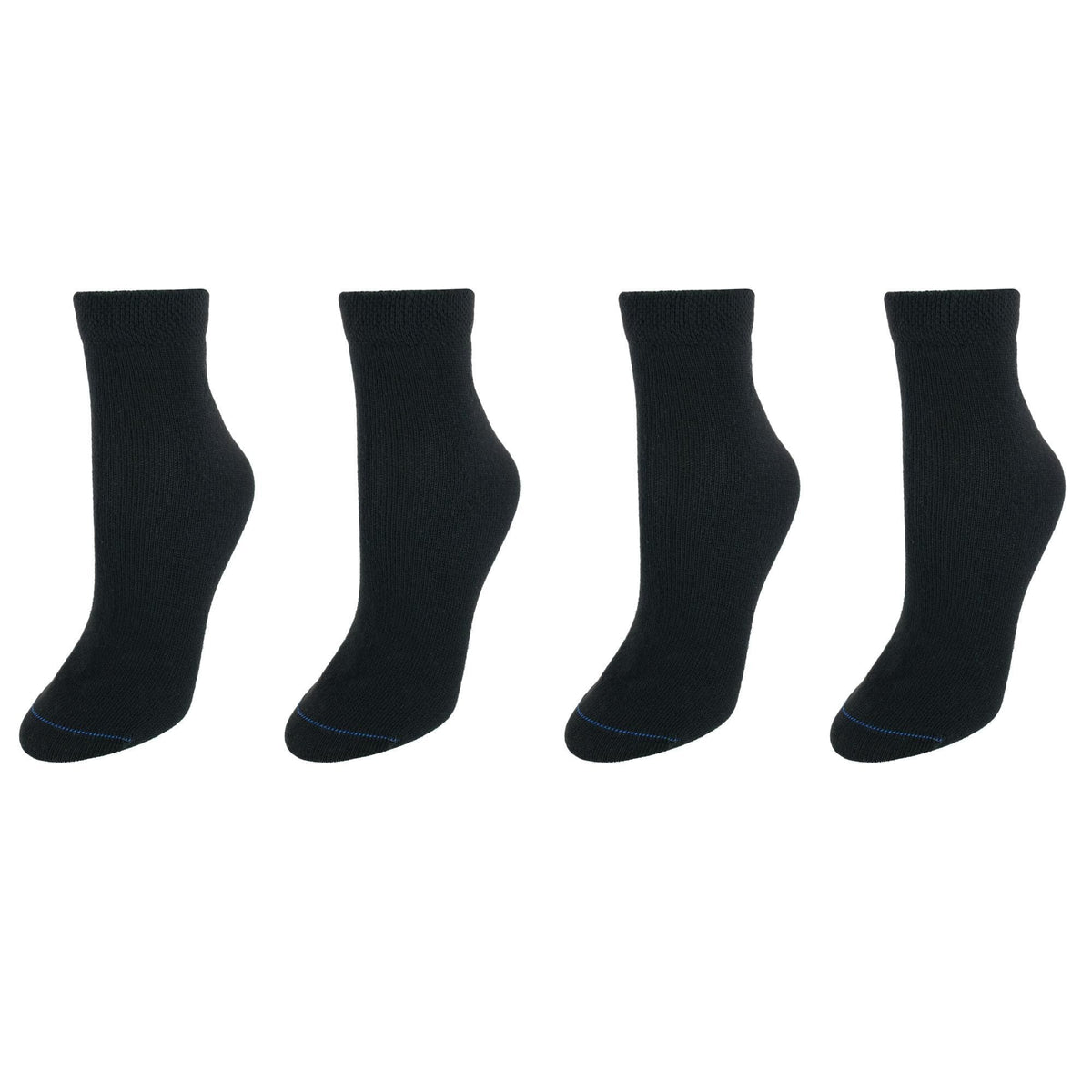 Dr. Scholl's Women's Plus Size Low Diabetes & Circulatory Socks (Pack of 4) - Black