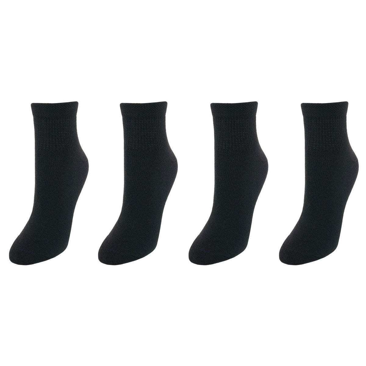 Dr Scholls Women's Diabetes and Circulatory Ankle Socks (4 Pair Pack) - Black