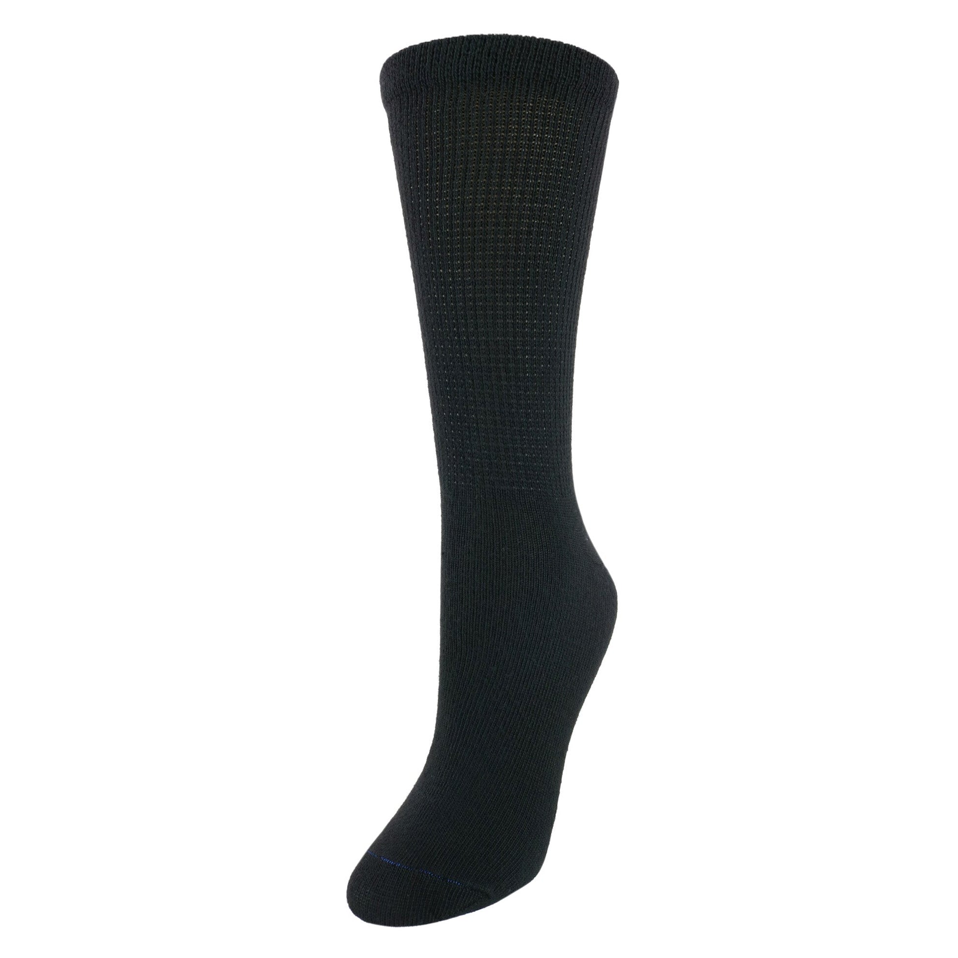 Dr Scholls Women's Diabetes & Circulatory Crew Socks (4 Pair Pack) - Black