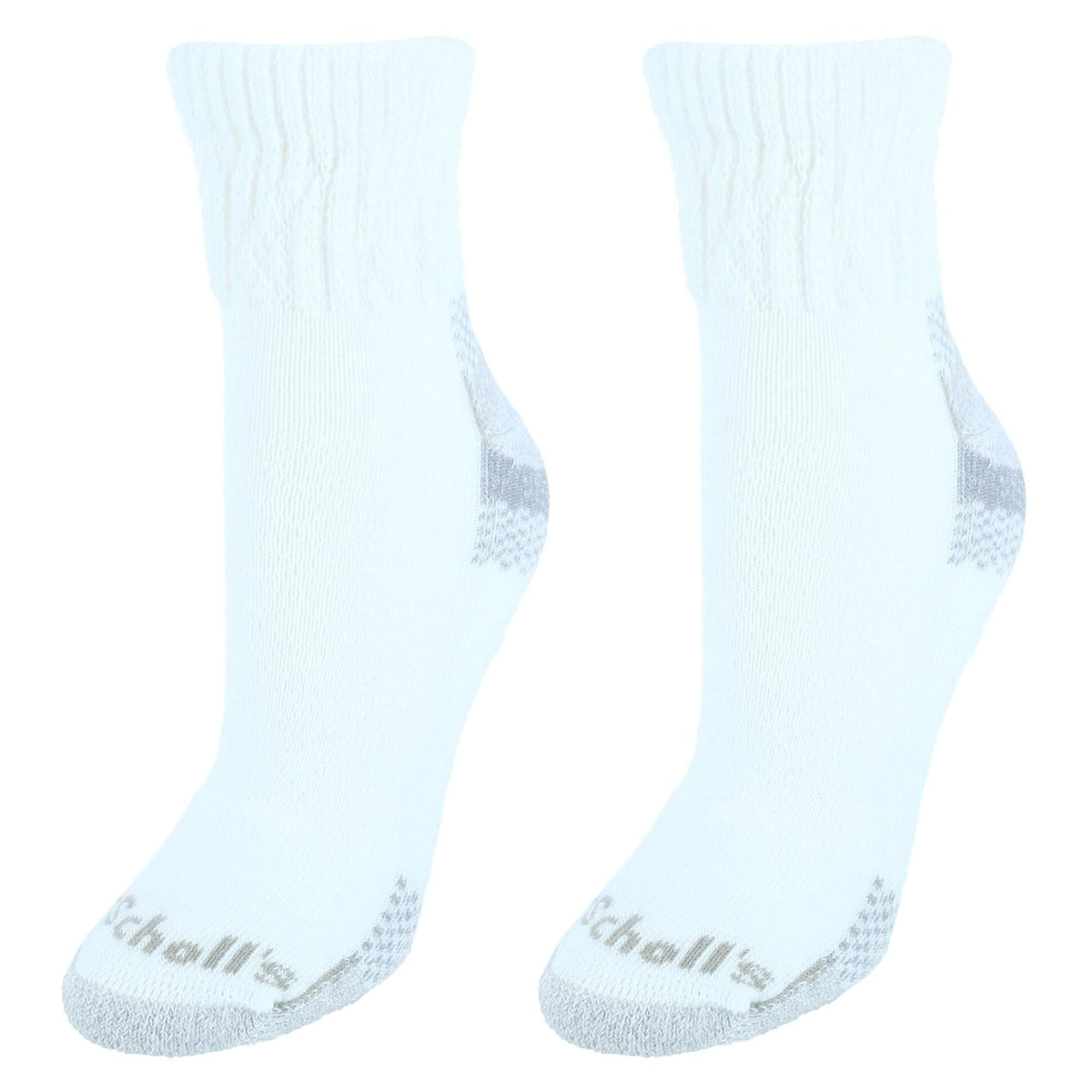 Dr Scholls Women's Ankle Advanced Relief Socks (2 Pair Pack) - White