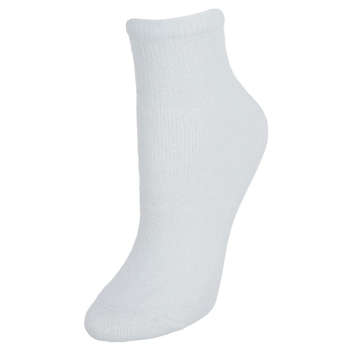 Sock Trends Women's Fully Cushioned Comfort Ankle Socks (10 Pair Pack) - White