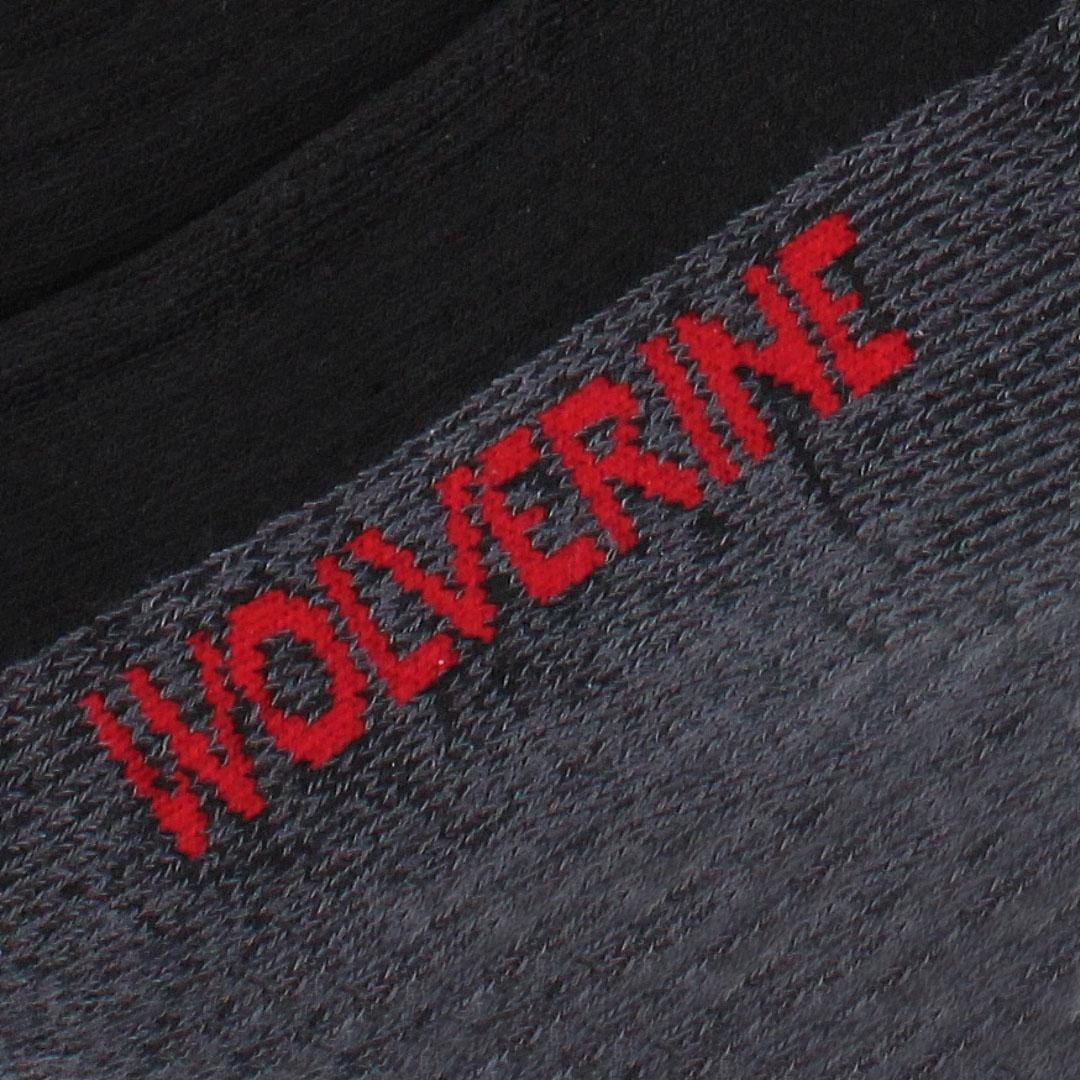 Wolverine Men's Steel Toe Cotton Over The Calf Sock (2 Pair Pack) - Black