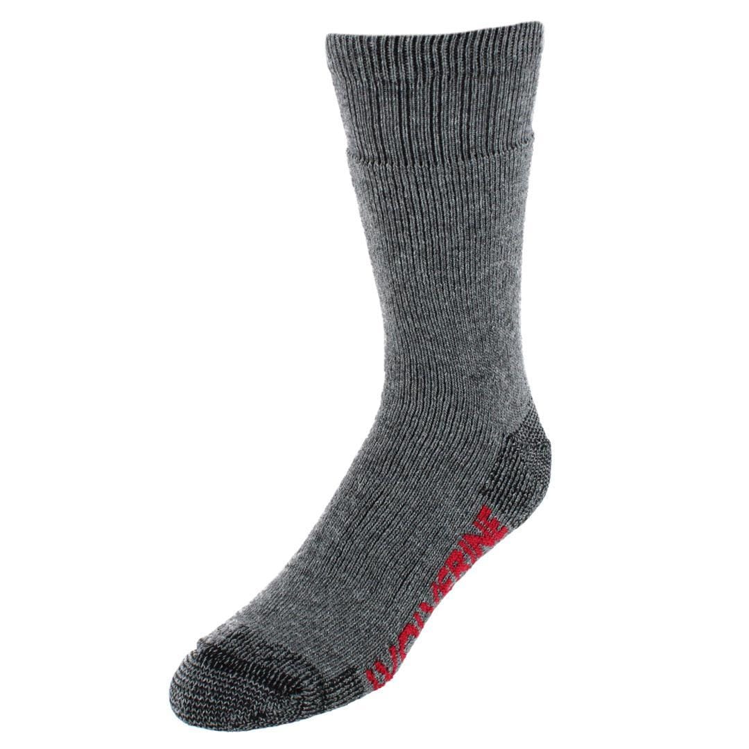 Wolverine Men's Wilderness Thermal Boot Crew Sock (4 Pair Pack) - Black Assorted