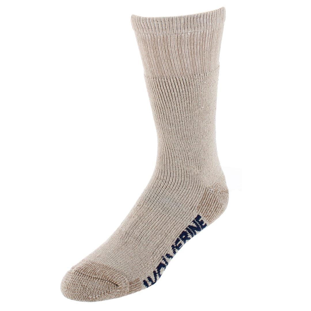 Wolverine Men's Wilderness Thermal Boot Crew Sock (4 Pair Pack) - Brown Assorted