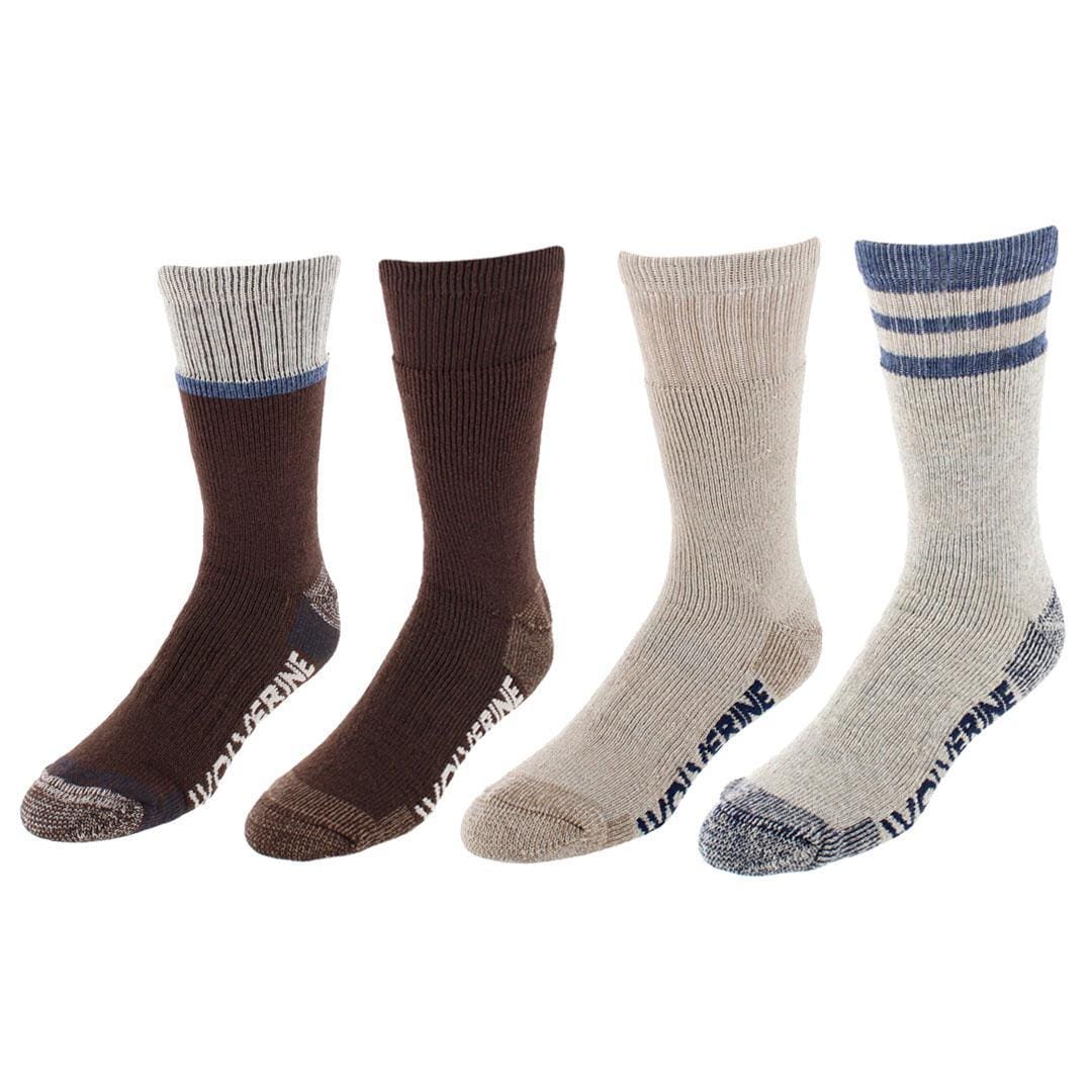 Wolverine Men's Wilderness Thermal Boot Crew Sock (4 Pair Pack) - Men's Wilderness Thermal Boot Crew Sock (4 Pair Pack)