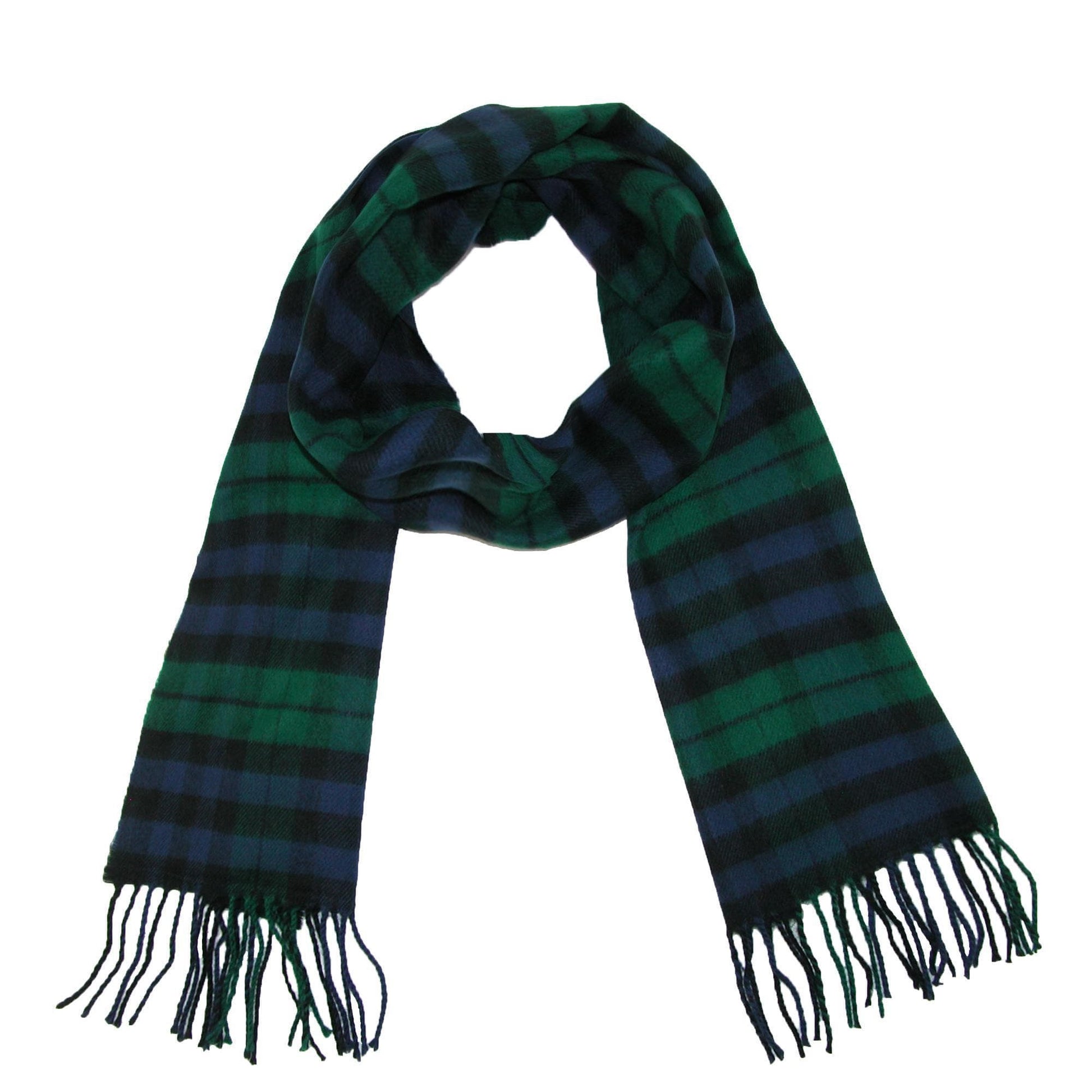 David & Young Soft Plaid Winter Scarf - Soft Plaid Winter Scarf