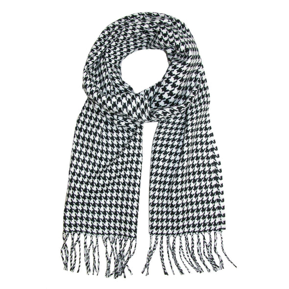 Softer Than Cashmere Houndstooth Winter Scarf