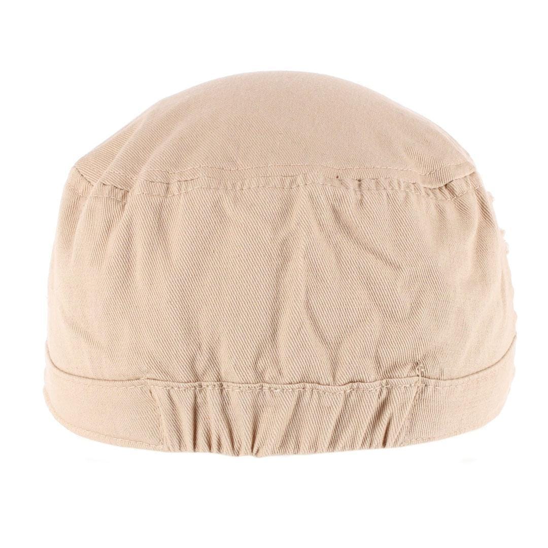 CTM® Women's Distressed Cadet Hat - Beige