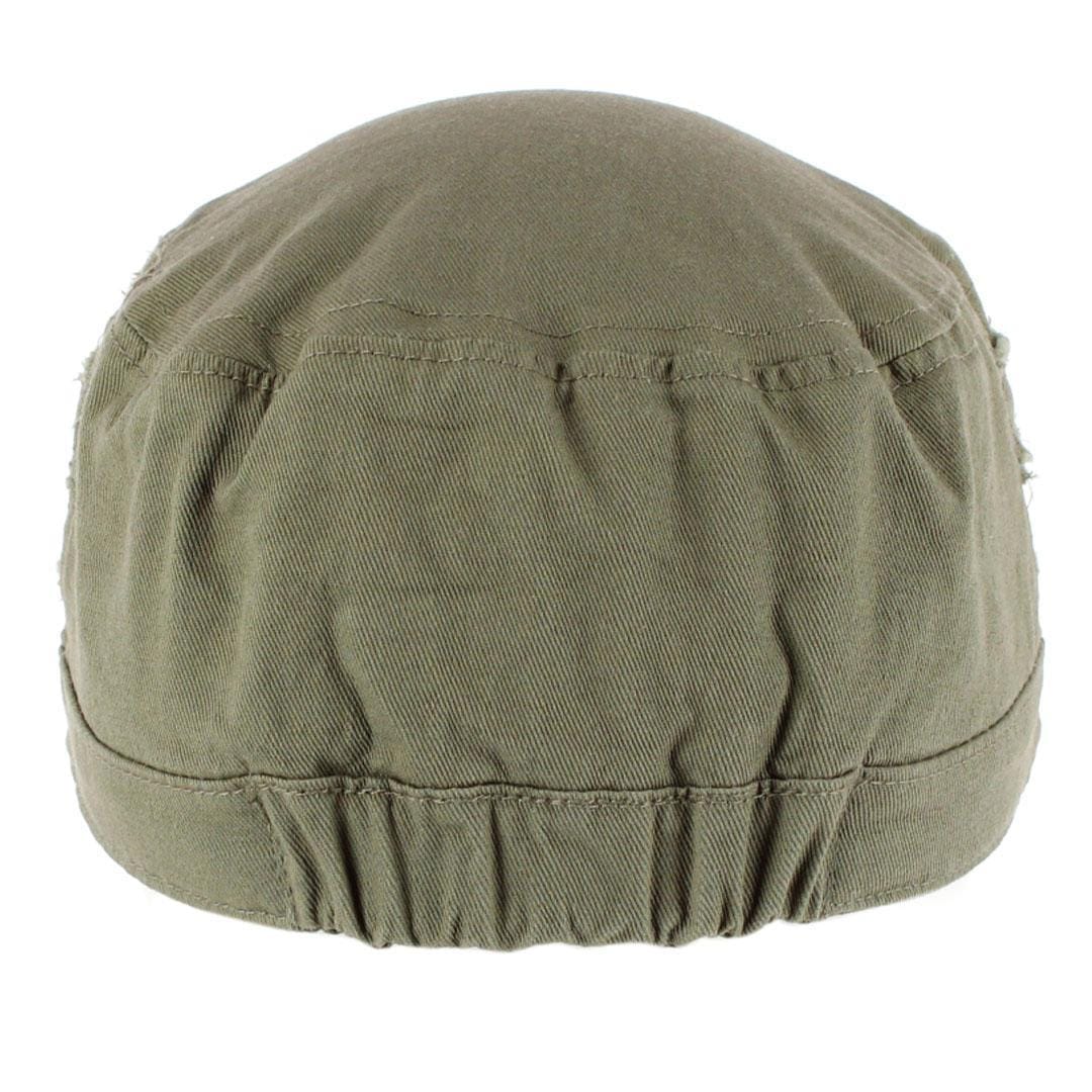 CTM® Women's Distressed Cadet Hat - Olive