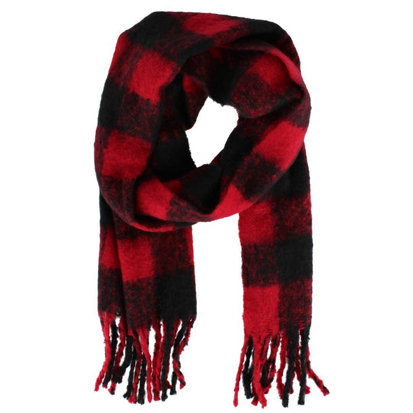 Women's Thick Buffalo Plaid Winter Scarf