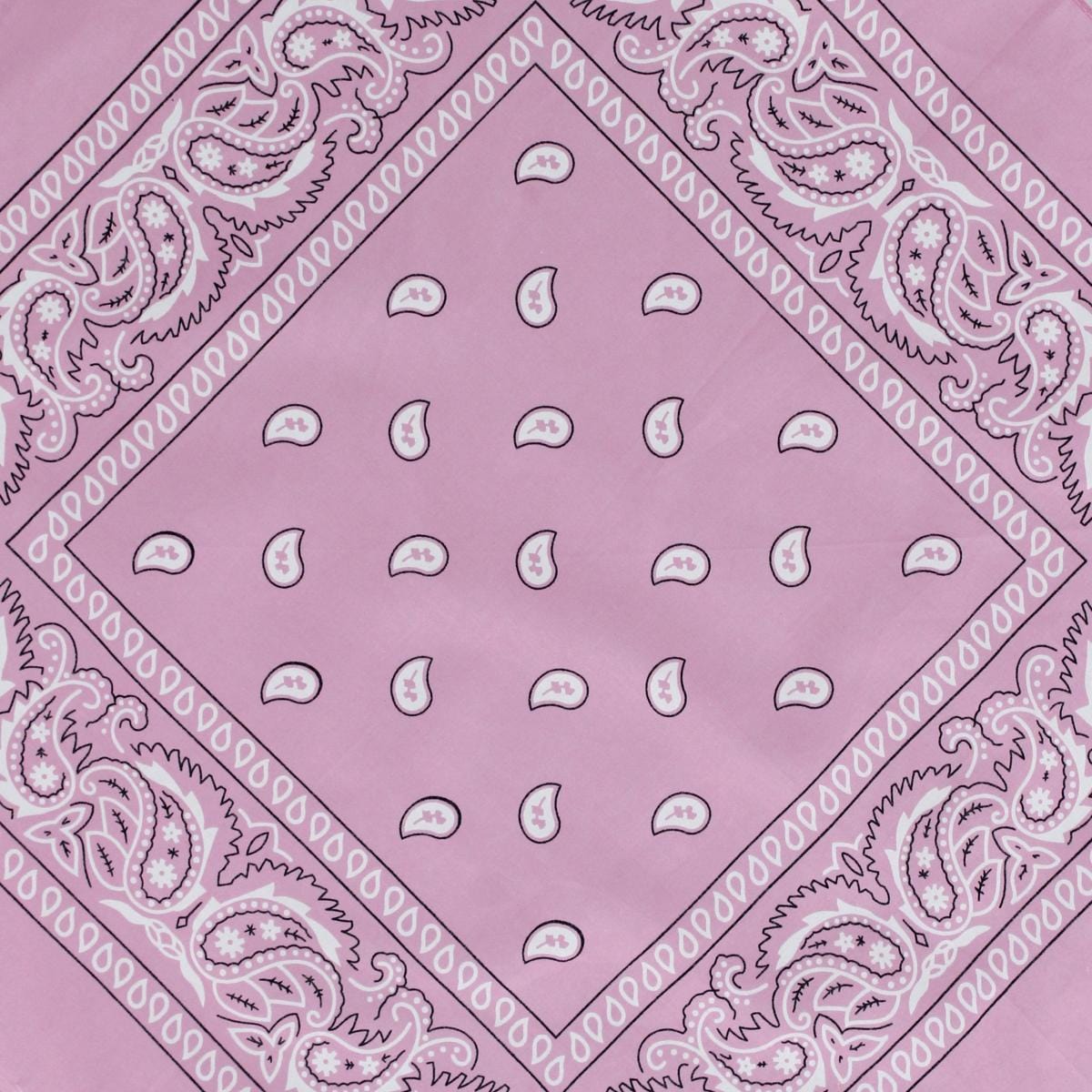David & Young Women's 21 x 21 inch Bandana with Rhinestone Trims - Pink