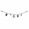 Western Cowboy Silver Trucker Hat Chain