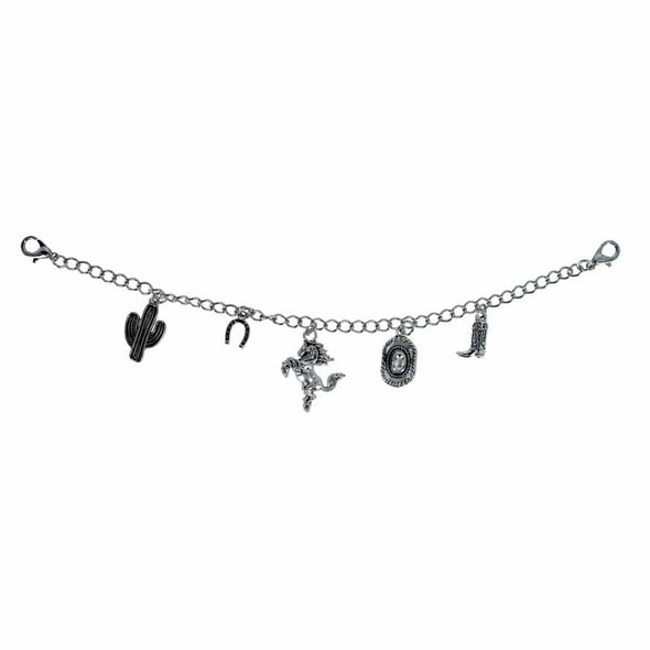 Western Cowboy Silver Trucker Hat Chain