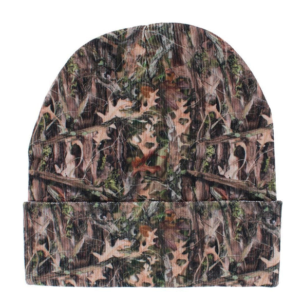Women's Realistic Camo Winter Cuff Beanie
