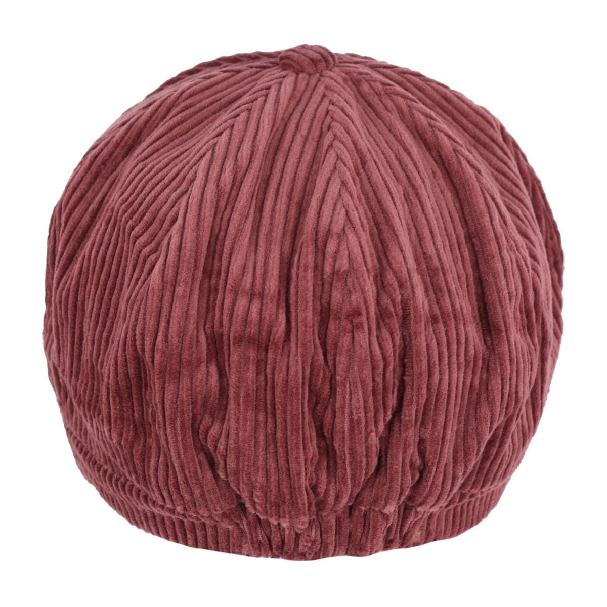 David & Young Women's Corduroy Cabbie Hat with Buttons - Burgundy