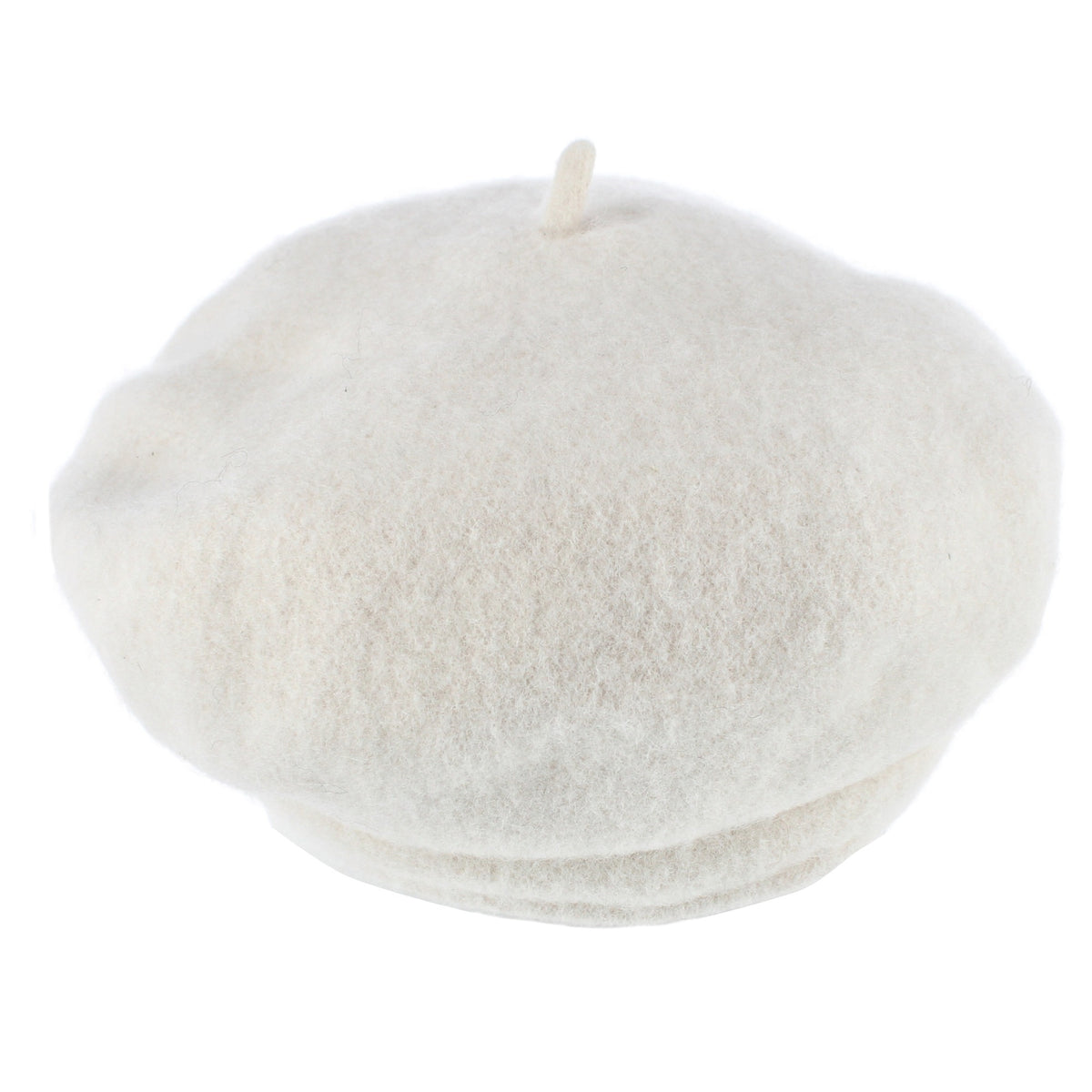 David & Young Women's Wool Woven Cabbie Hat - Cream