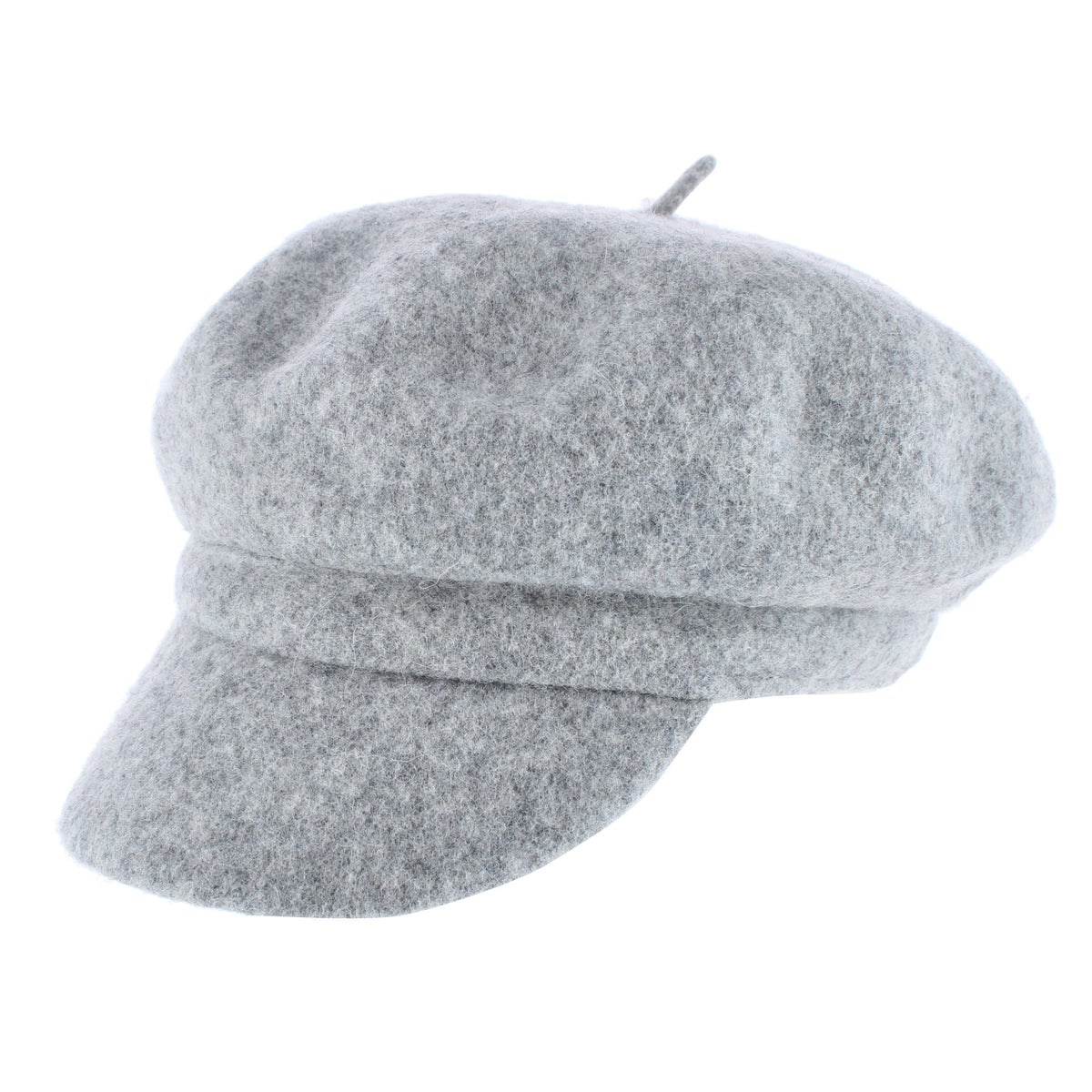 David & Young Women's Wool Woven Cabbie Hat - Grey