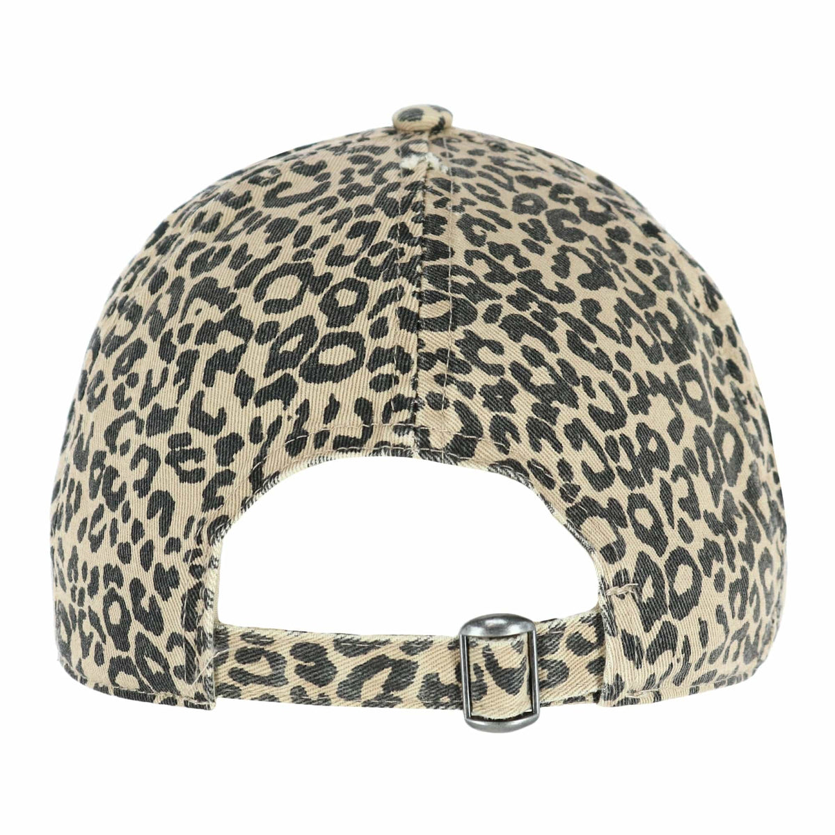 David & Young Women's Distressed Leopard Print Baseball Hat - Leopard