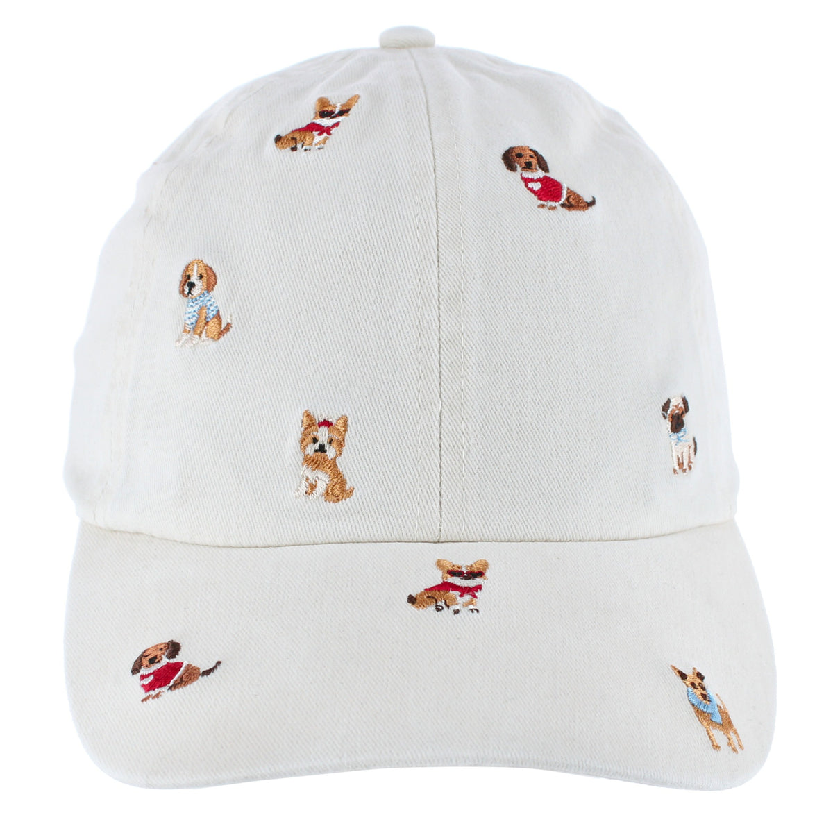 David & Young Women's Many Dogs Embroidered Baseball Hat