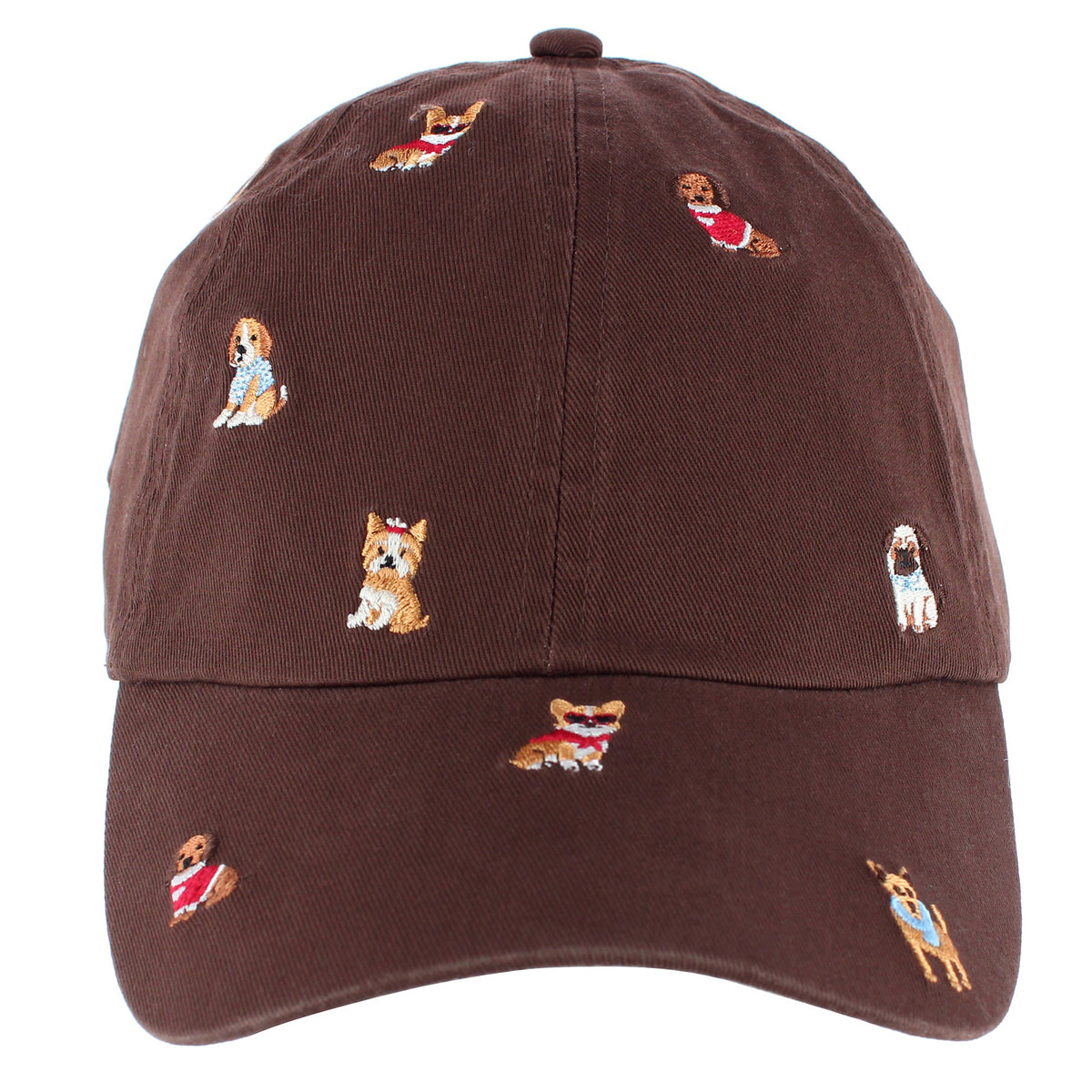 David & Young Women's Many Dogs Embroidered Baseball Hat - Women's Many Dogs Embroidered Baseball Hat