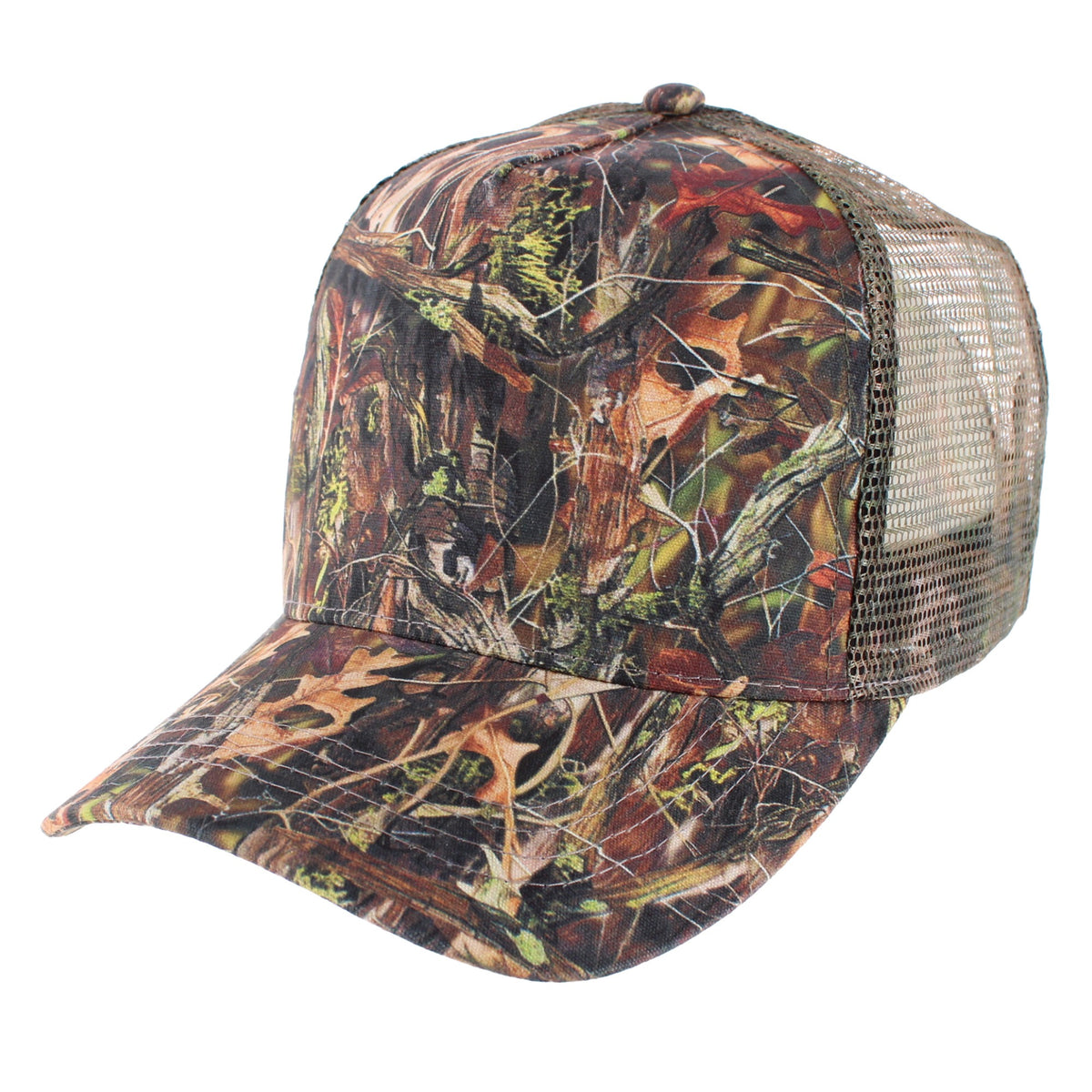 David & Young Camo Mesh Back Trucker Hat - Camo Mesh Back Trucker Hat