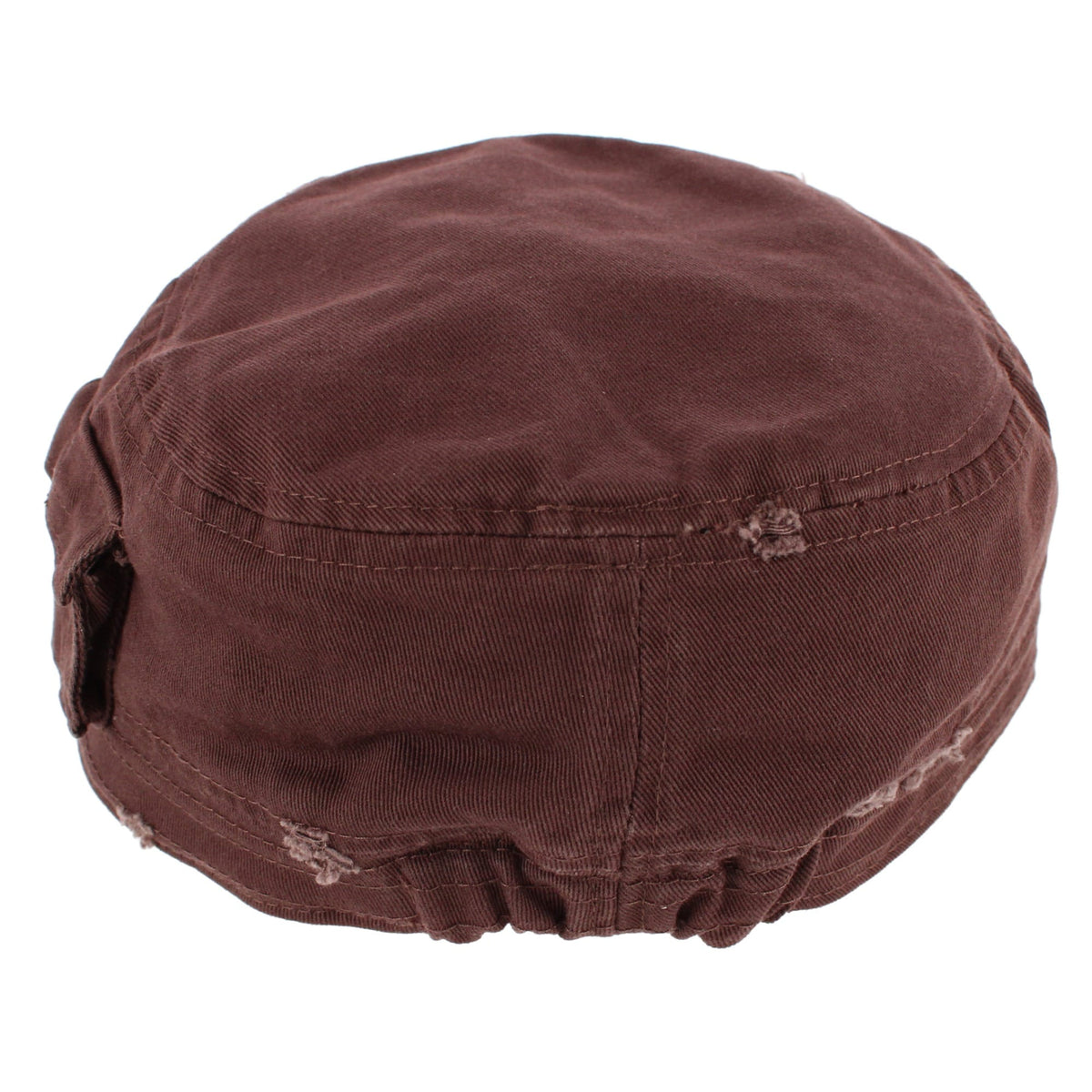 CTM® Women's Distressed Cadet with Side Pocket - Brown