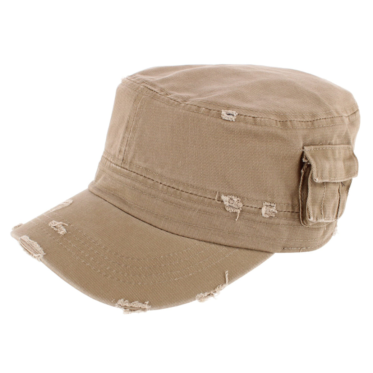 CTM® Women's Distressed Cadet with Side Pocket