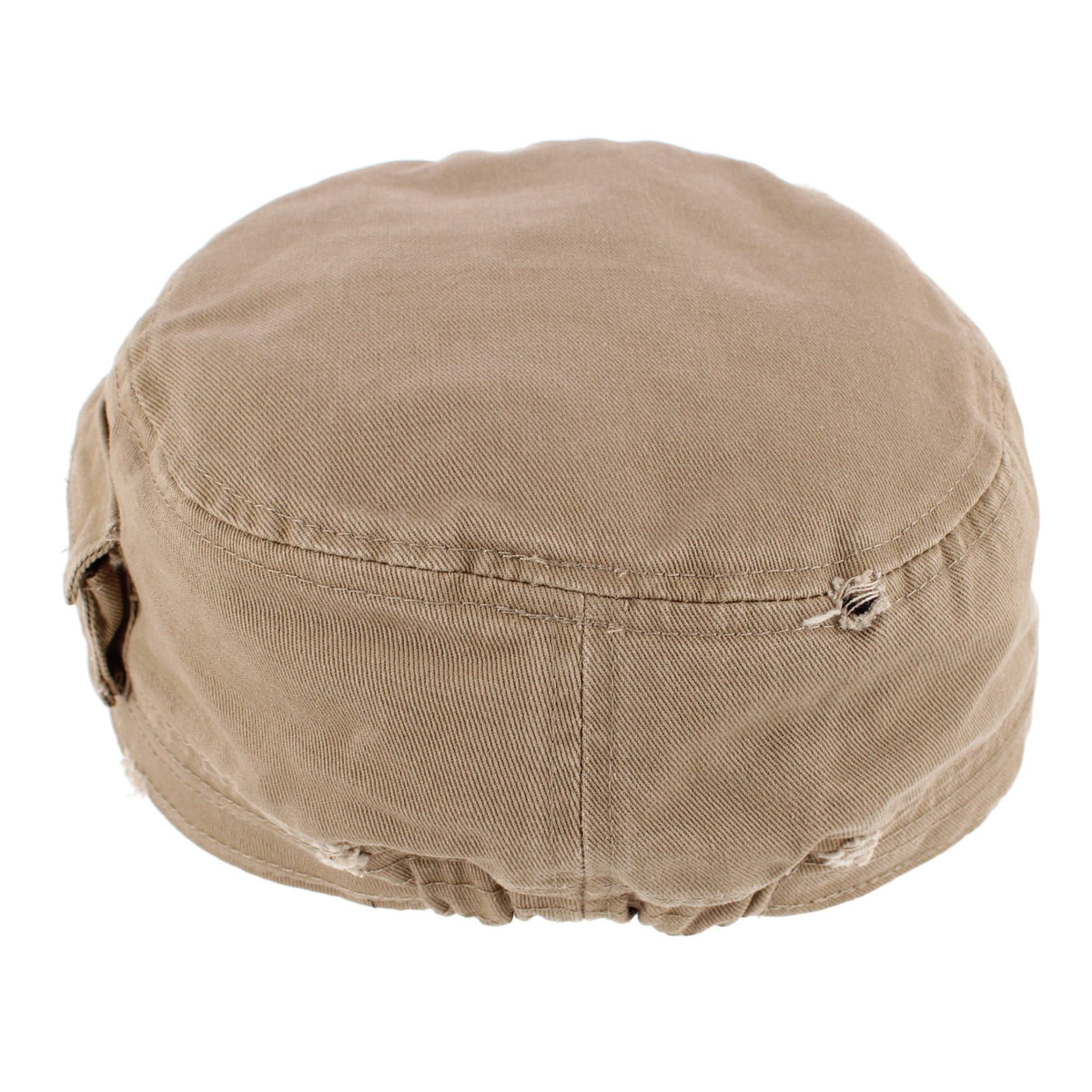 CTM® Women's Distressed Cadet with Side Pocket - Khaki